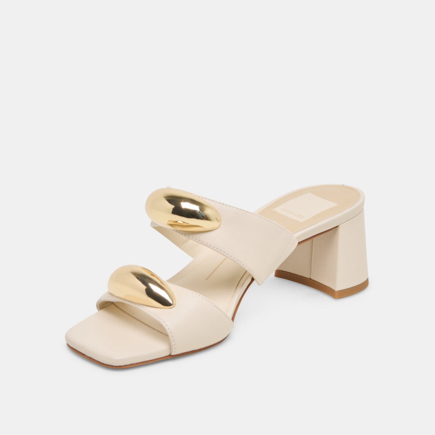 Barnet Bone Leather Heels Dolce Vita Outlet