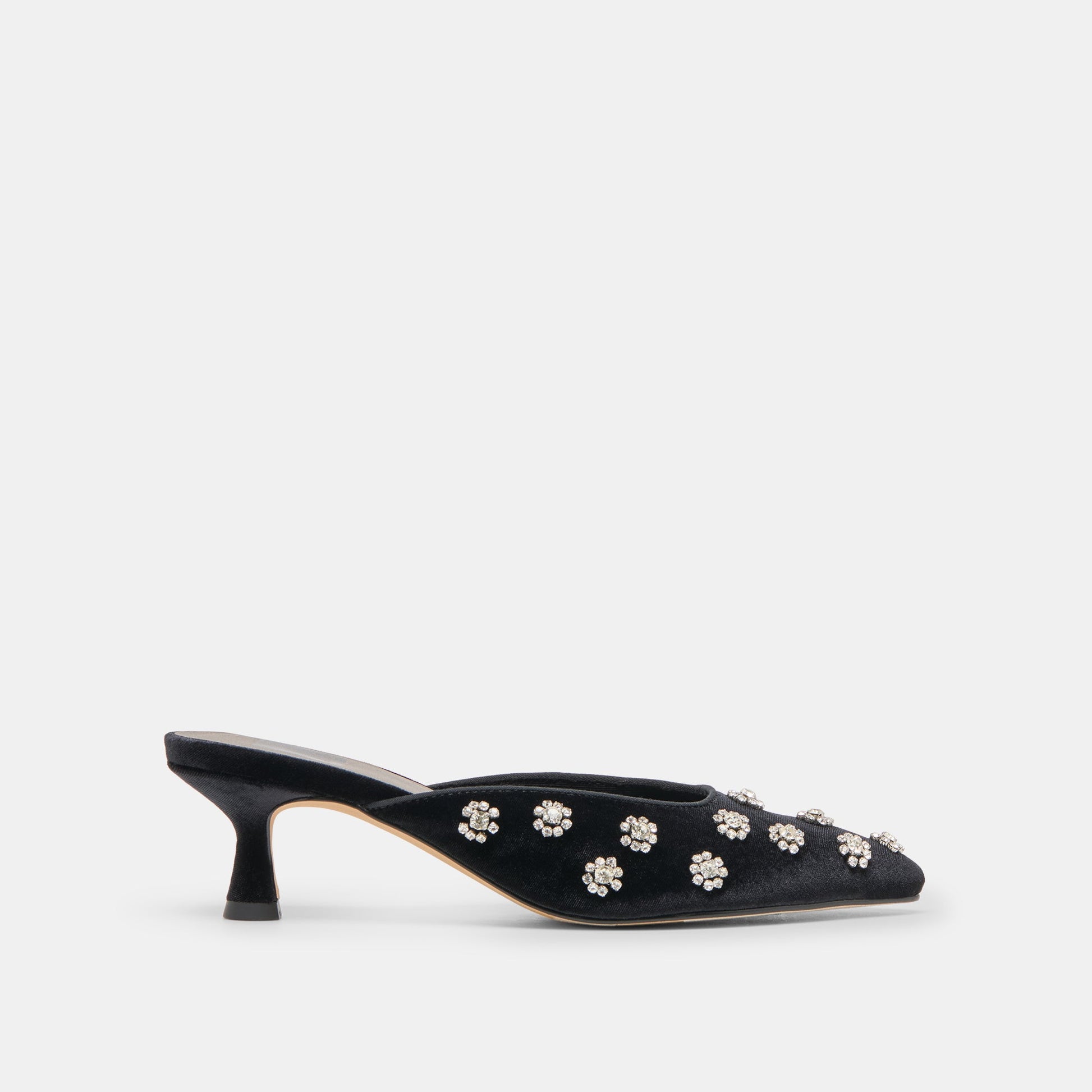 Clara Nero Velvet Heels Dolce Vita On sale