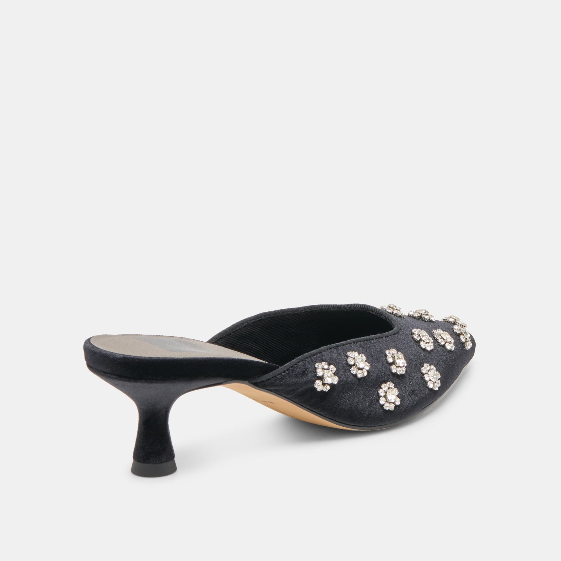 Clara Nero Velvet Heels Dolce Vita On sale