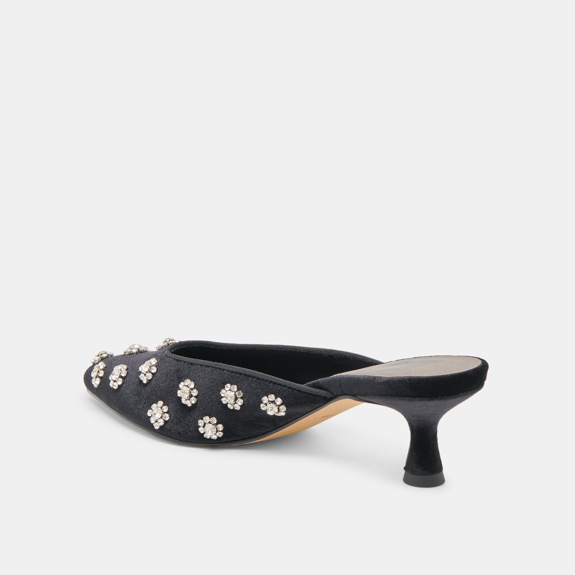 Clara Nero Velvet Heels Dolce Vita On sale