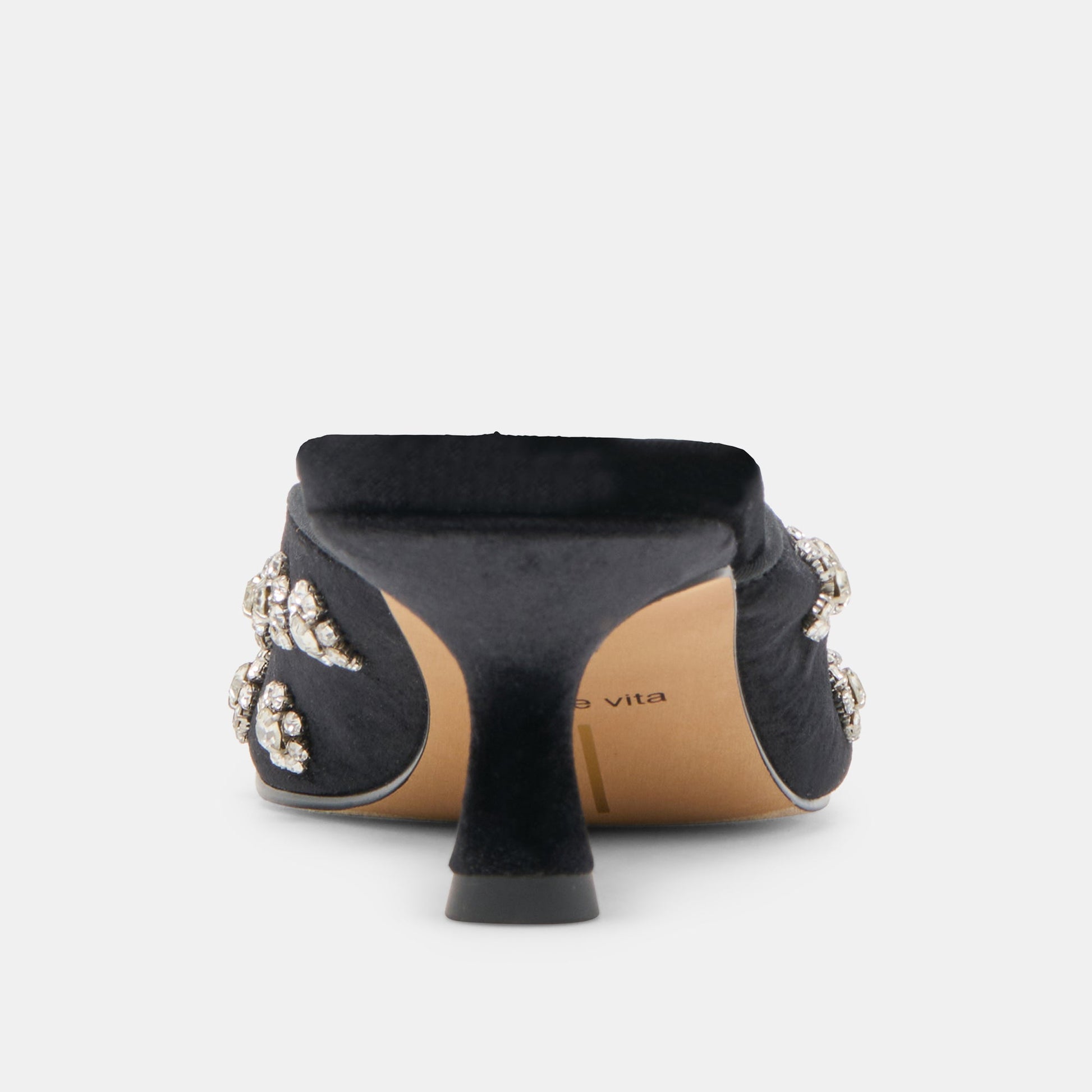 Clara Nero Velvet Heels Dolce Vita On sale