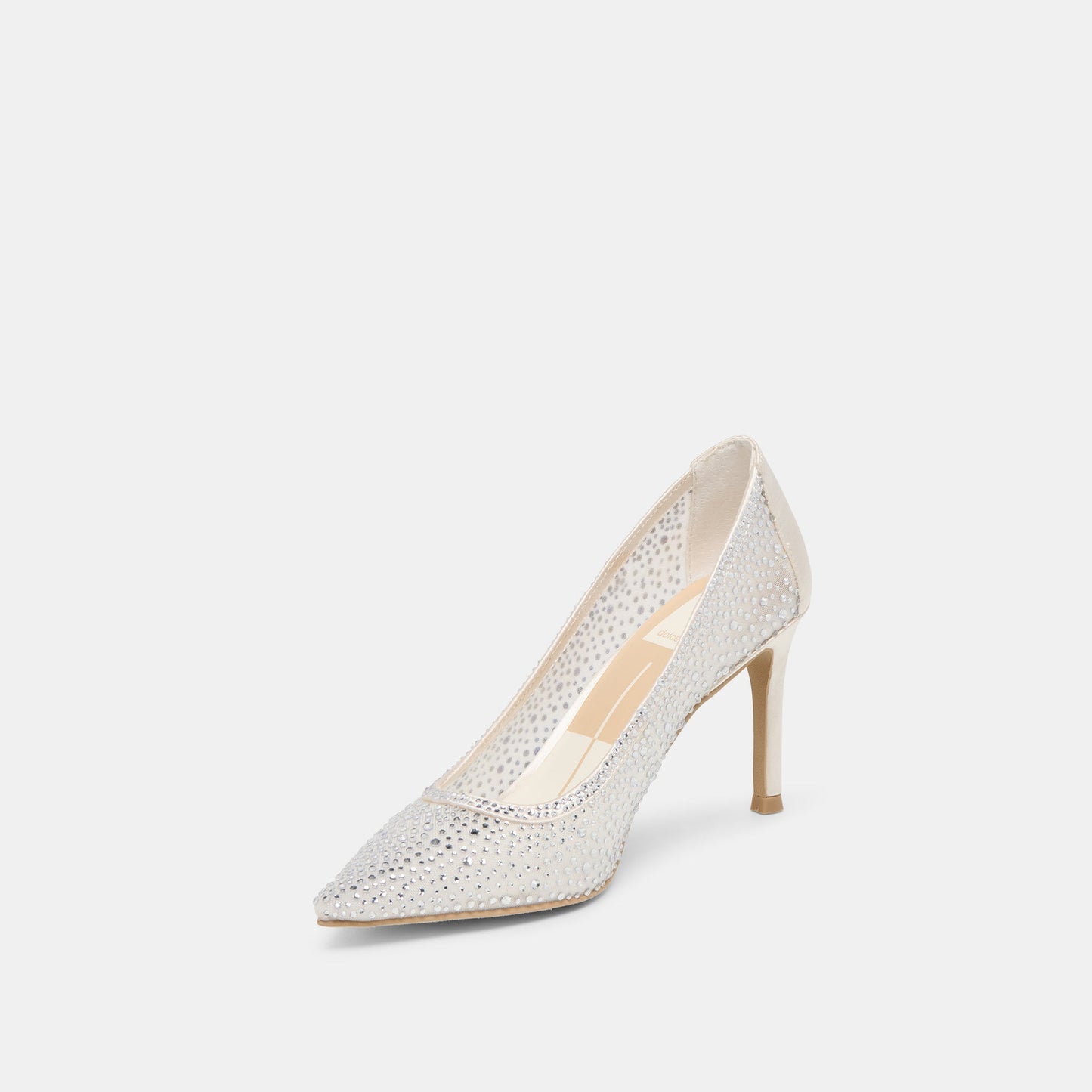 Kashe Crystal White Mesh Heels Dolce Vita For sale
