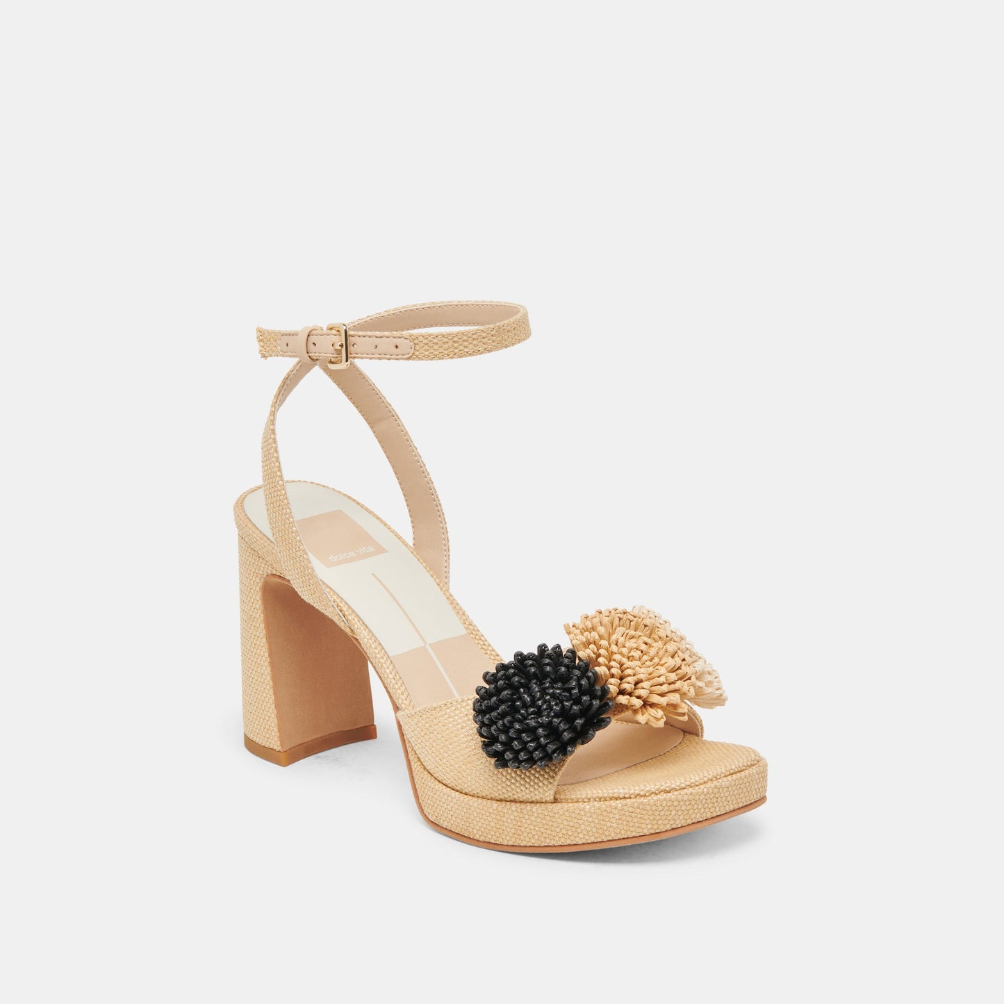 OLIVEA HEELS BLACK NATURAL RAFFIA
 – Dolce Vita Dolce Vita Discount
