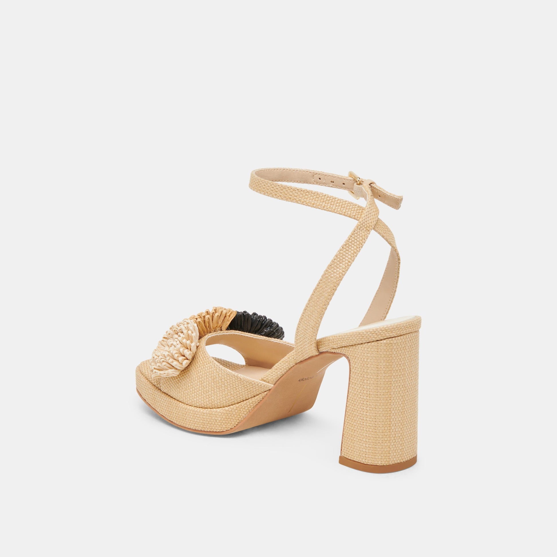 OLIVEA HEELS BLACK NATURAL RAFFIA
 – Dolce Vita Dolce Vita Discount