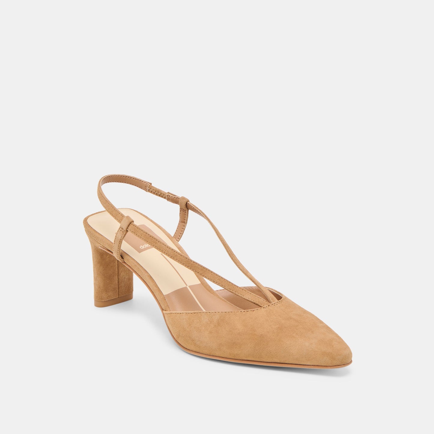 Ginay Lt Brown Suede Heels Dolce Vita Online