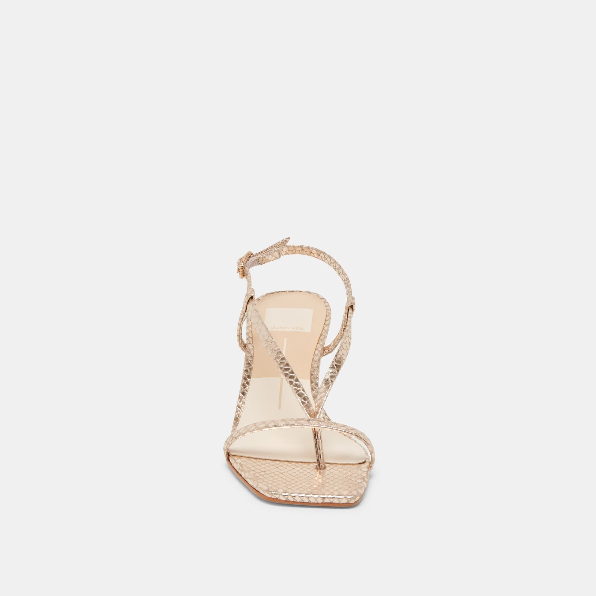 LAURY HEELS CHAMPAGNE EMBOSSED LEATHER
 – Dolce Vita Dolce Vita Outlet