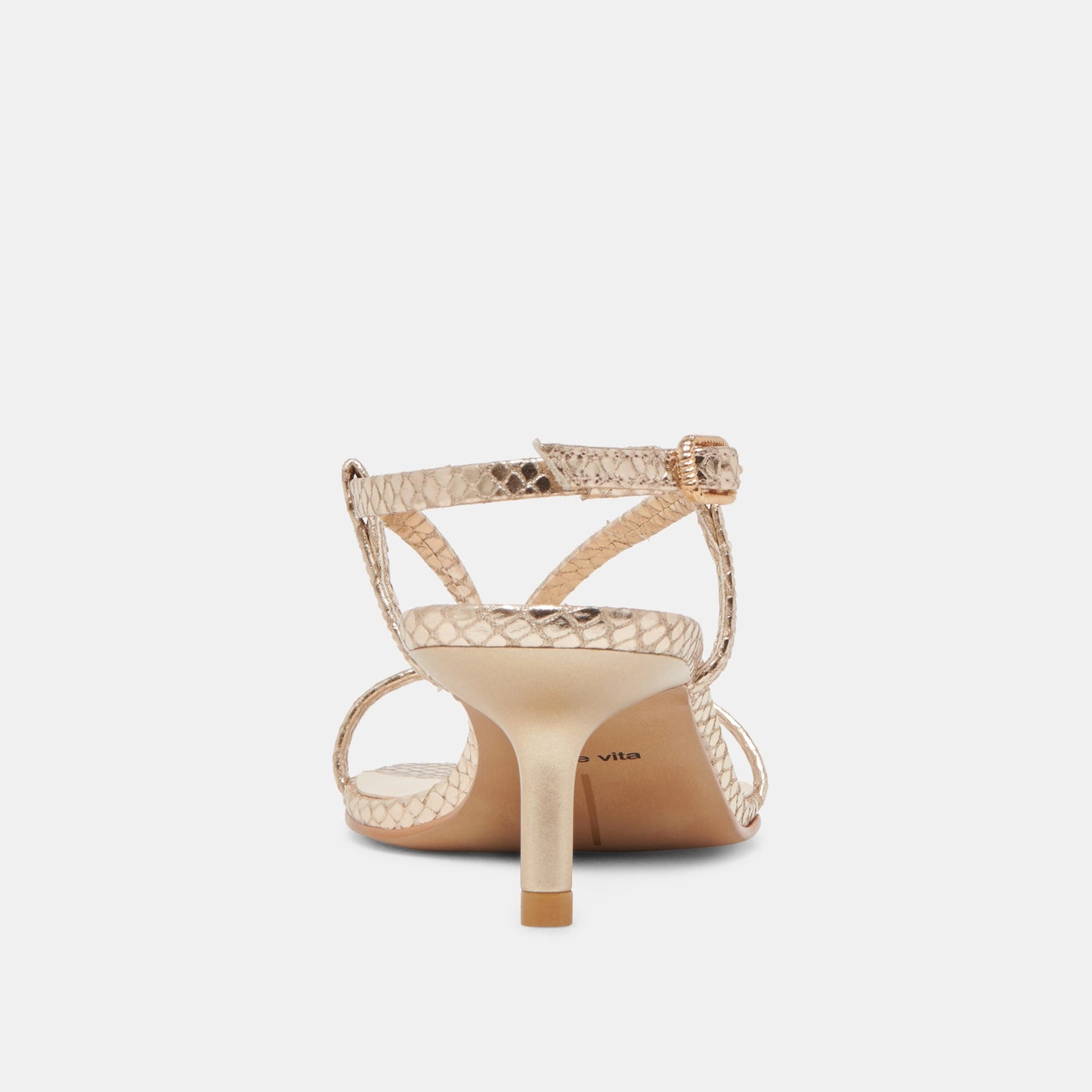 LAURY HEELS CHAMPAGNE EMBOSSED LEATHER
 – Dolce Vita Dolce Vita Outlet