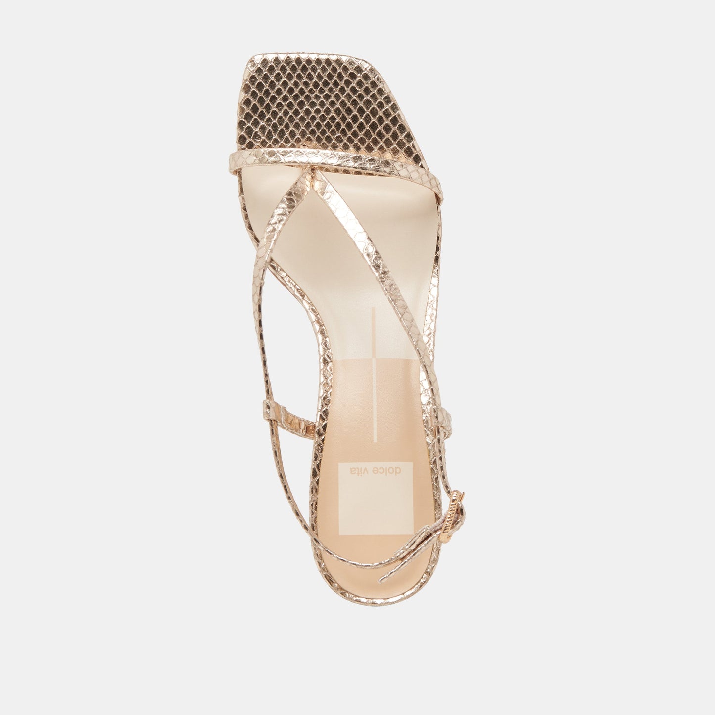 LAURY HEELS CHAMPAGNE EMBOSSED LEATHER
 – Dolce Vita Dolce Vita Outlet
