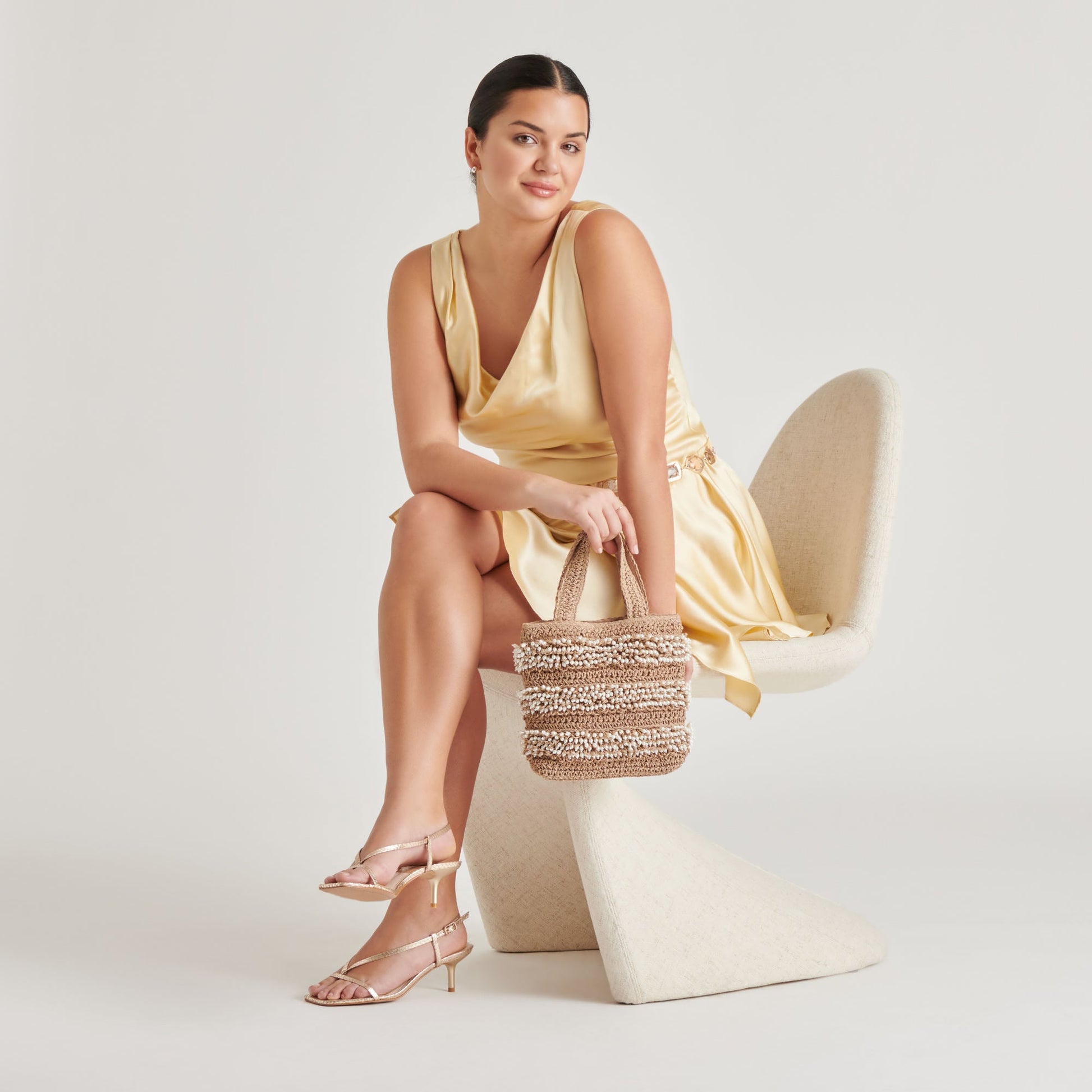 LAURY HEELS CHAMPAGNE EMBOSSED LEATHER
 – Dolce Vita Dolce Vita Outlet