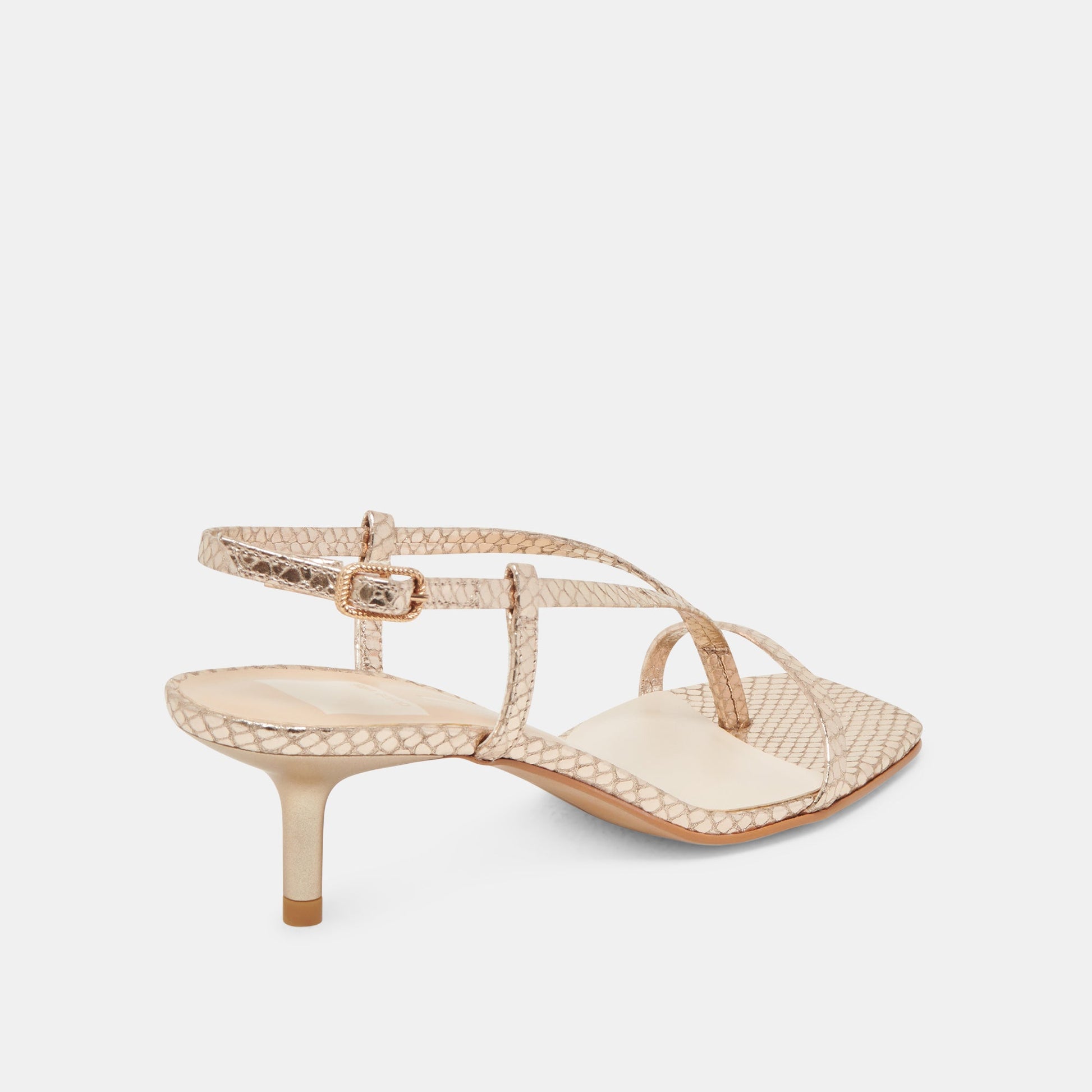 LAURY HEELS CHAMPAGNE EMBOSSED LEATHER
 – Dolce Vita Dolce Vita Outlet