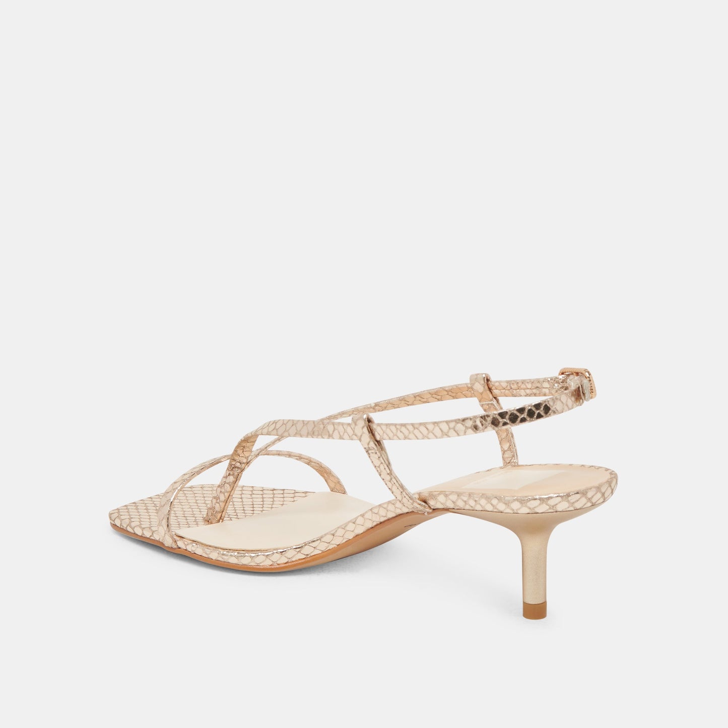 LAURY HEELS CHAMPAGNE EMBOSSED LEATHER
 – Dolce Vita Dolce Vita Outlet