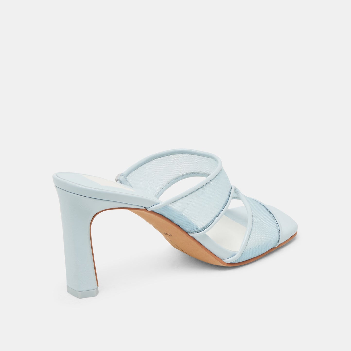 Gitel Wide Ice Blue Mesh Heels Dolce Vita us
