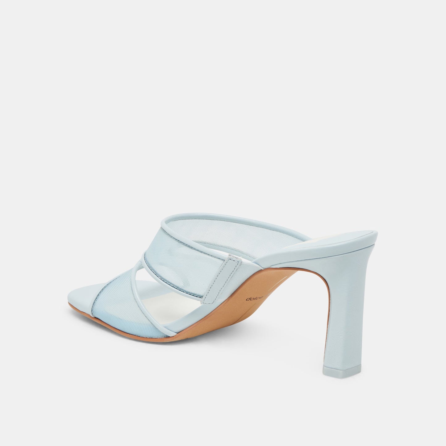 Gitel Wide Ice Blue Mesh Heels Dolce Vita us