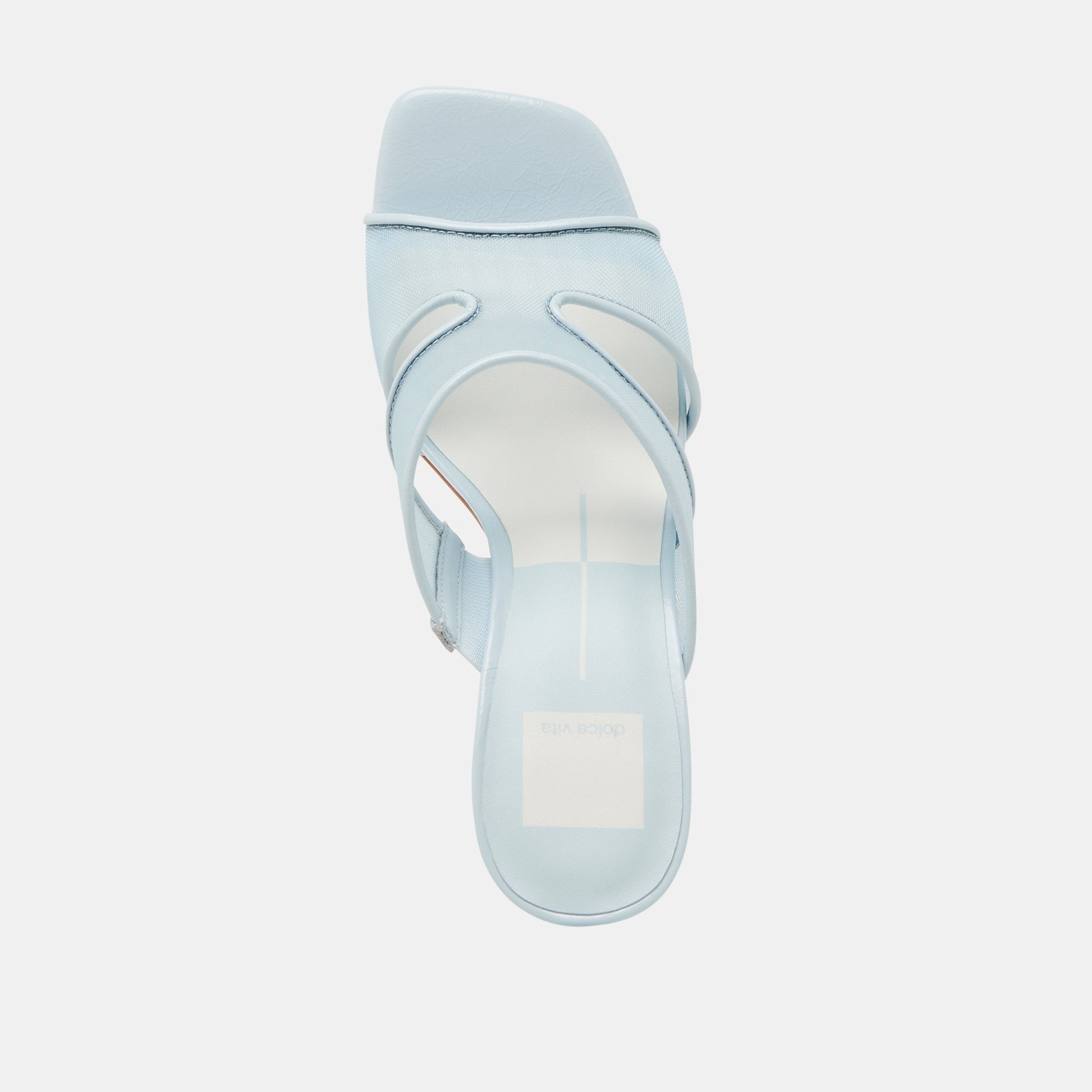 Gitel Wide Ice Blue Mesh Heels Dolce Vita us
