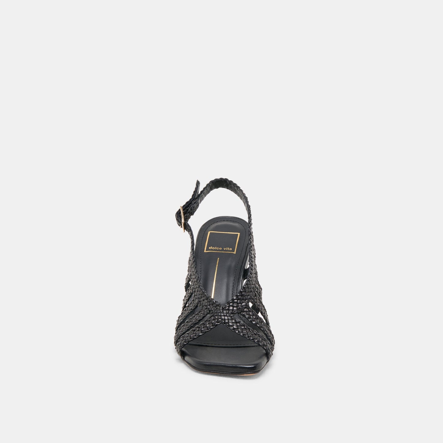 SICILY HEELS BLACK WOVEN LEATHER
 – Dolce Vita Dolce Vita Discount