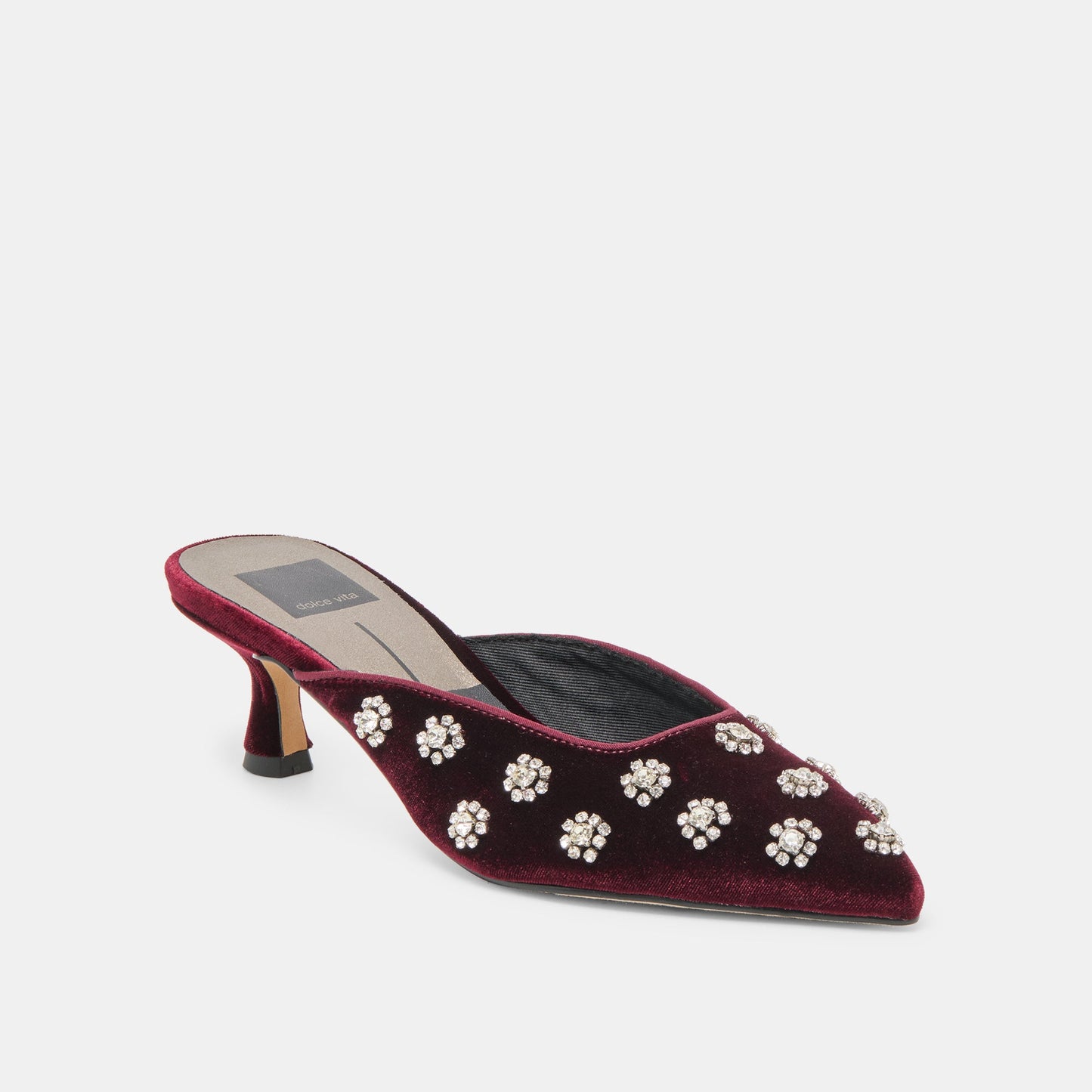 Clara Bordeaux Velvet Heels Dolce Vita Online