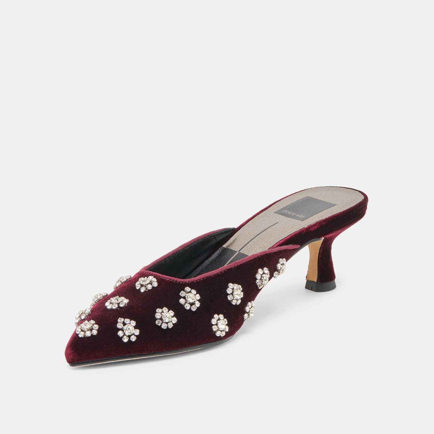 Clara Bordeaux Velvet Heels Dolce Vita Online
