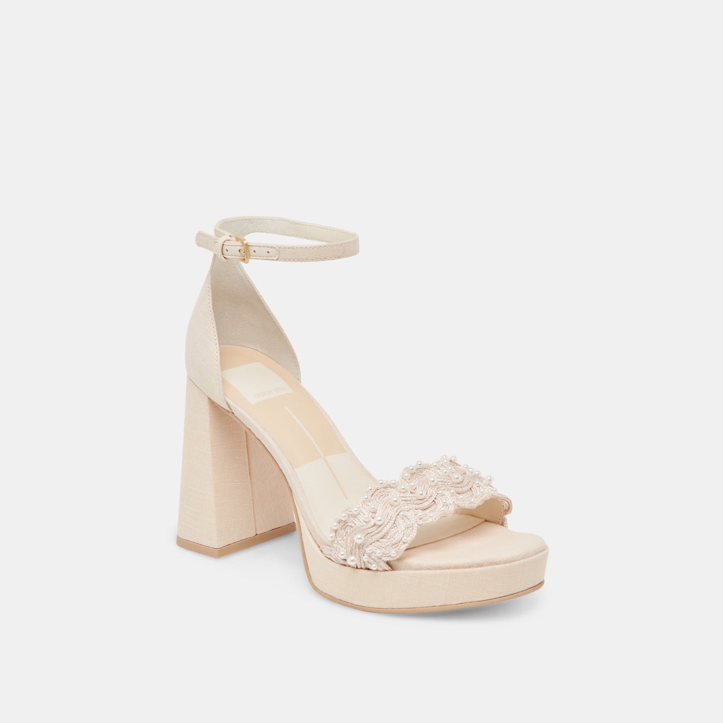 PELTIN PEARL HEELS VANILLA WOVEN RAFFIA
 – Dolce Vita Dolce Vita Outlet