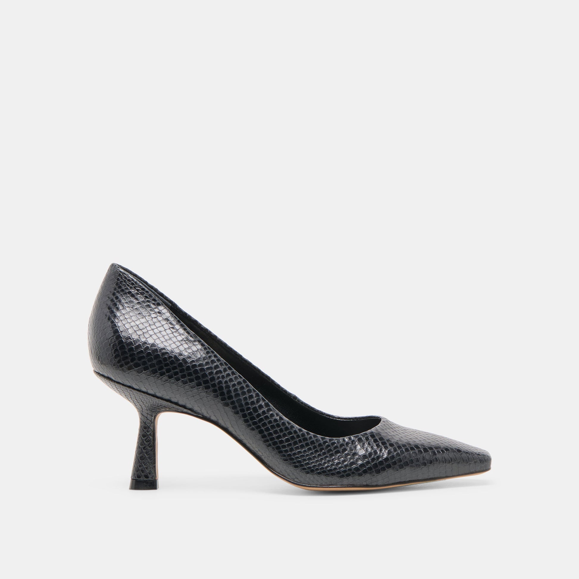Briona Onyx Embossed Leather Heels Dolce Vita On sale