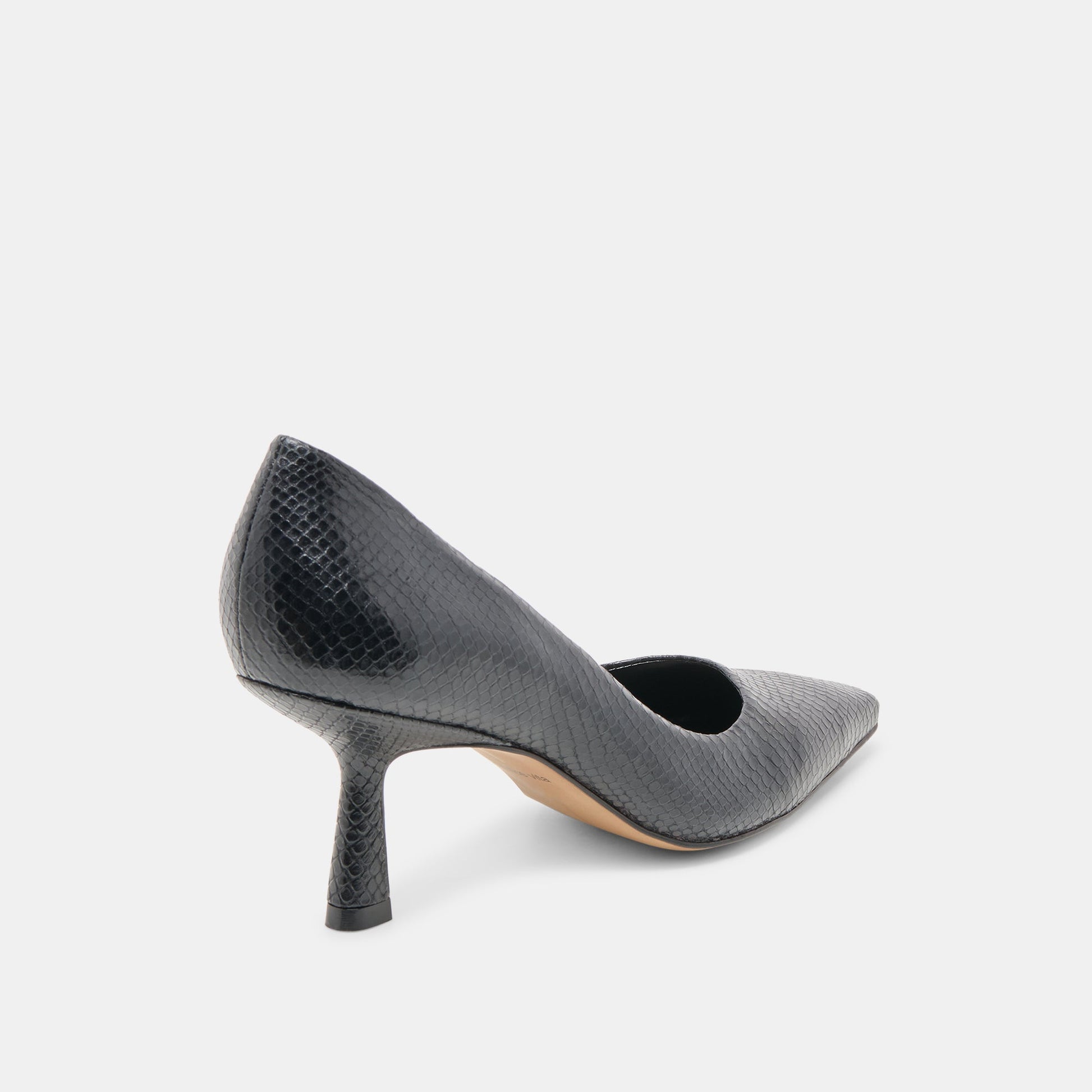 Briona Onyx Embossed Leather Heels Dolce Vita On sale