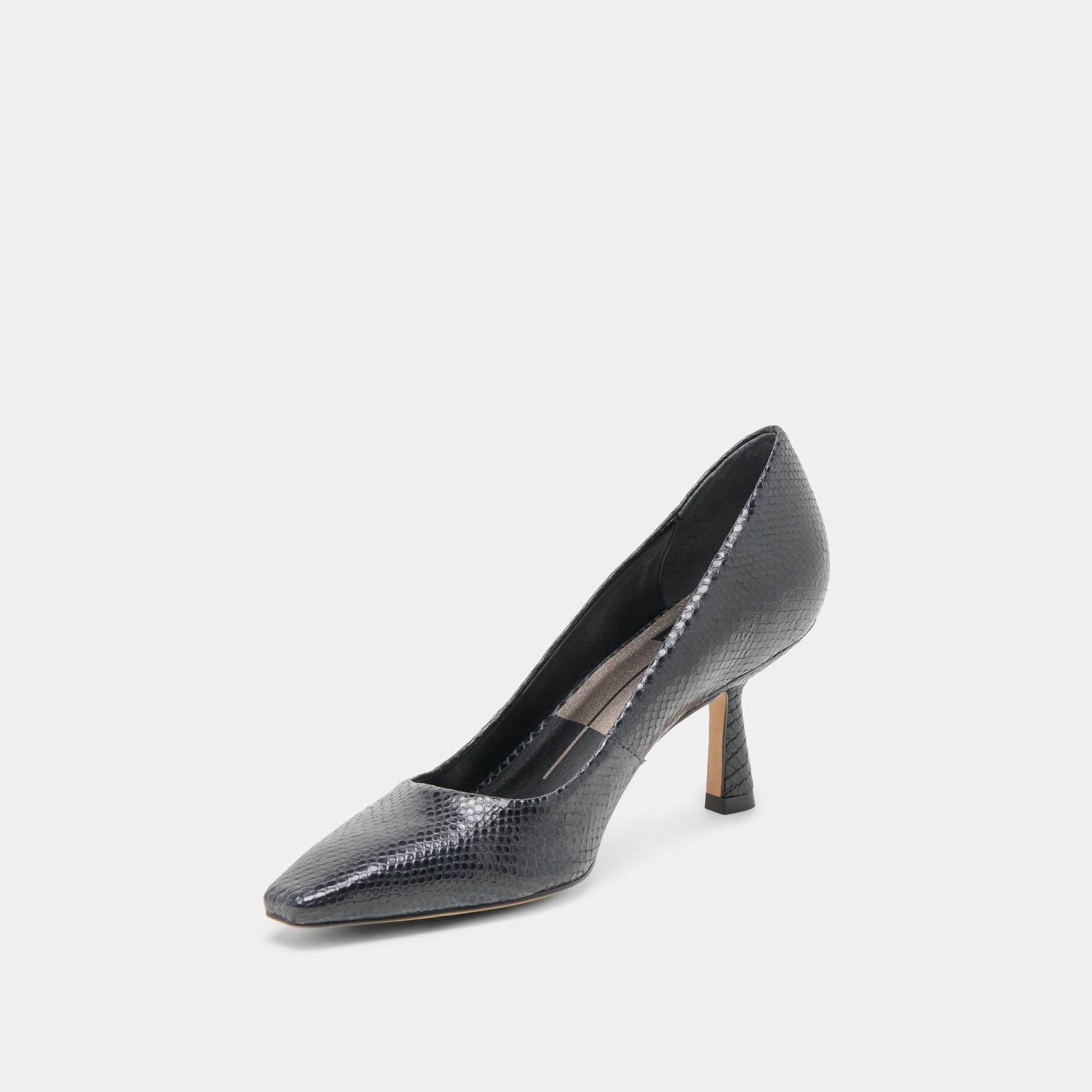 Briona Onyx Embossed Leather Heels Dolce Vita On sale