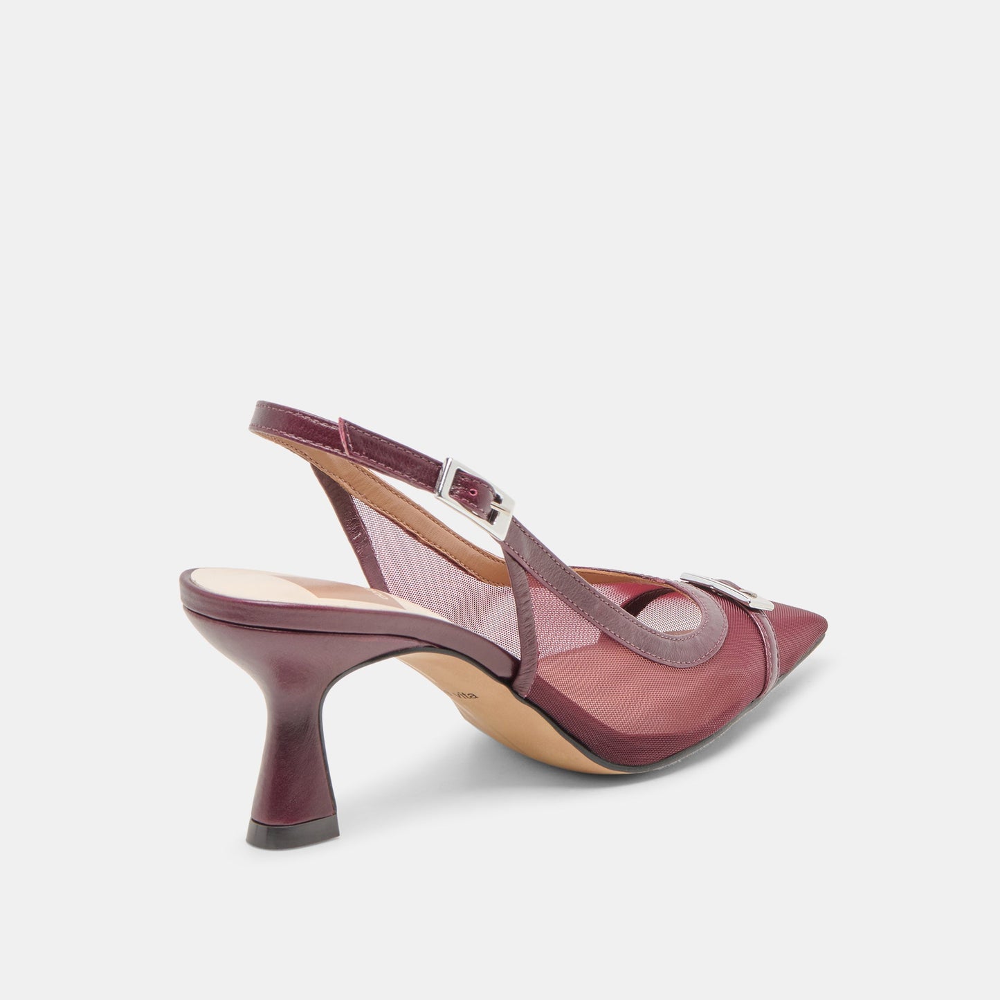 Lorine Burgundy Mesh Heels Dolce Vita us
