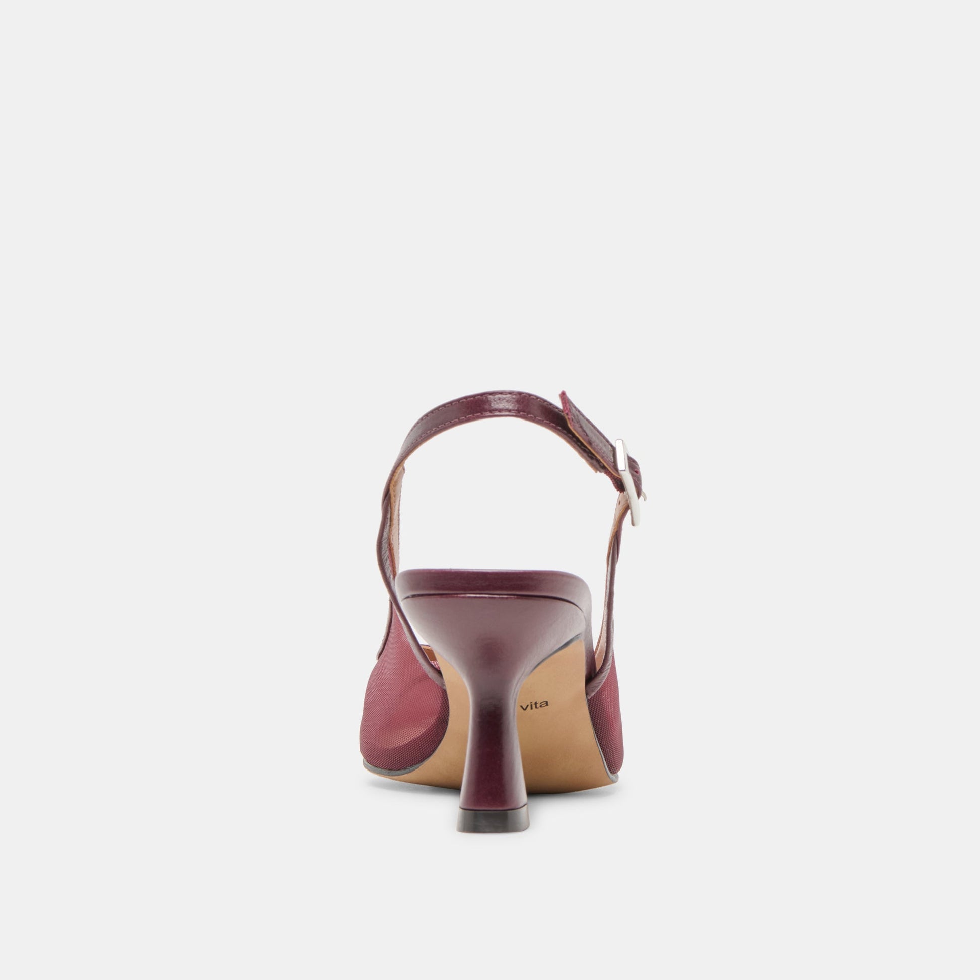 Lorine Burgundy Mesh Heels Dolce Vita us