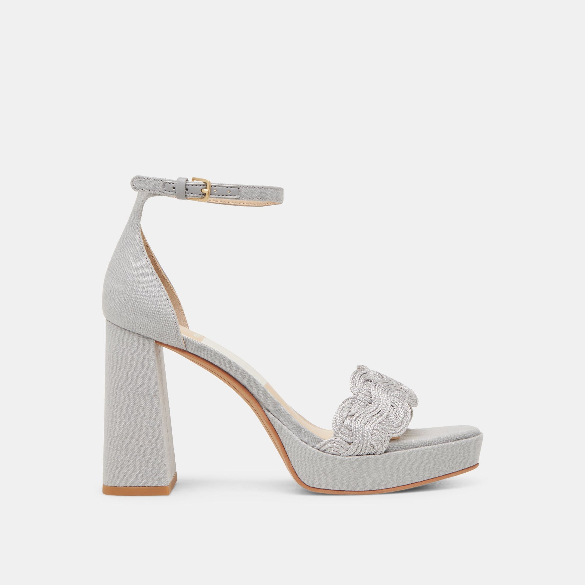 PELTIN HEELS GREY WOVEN RAFFIA
 – Dolce Vita Dolce Vita Discount