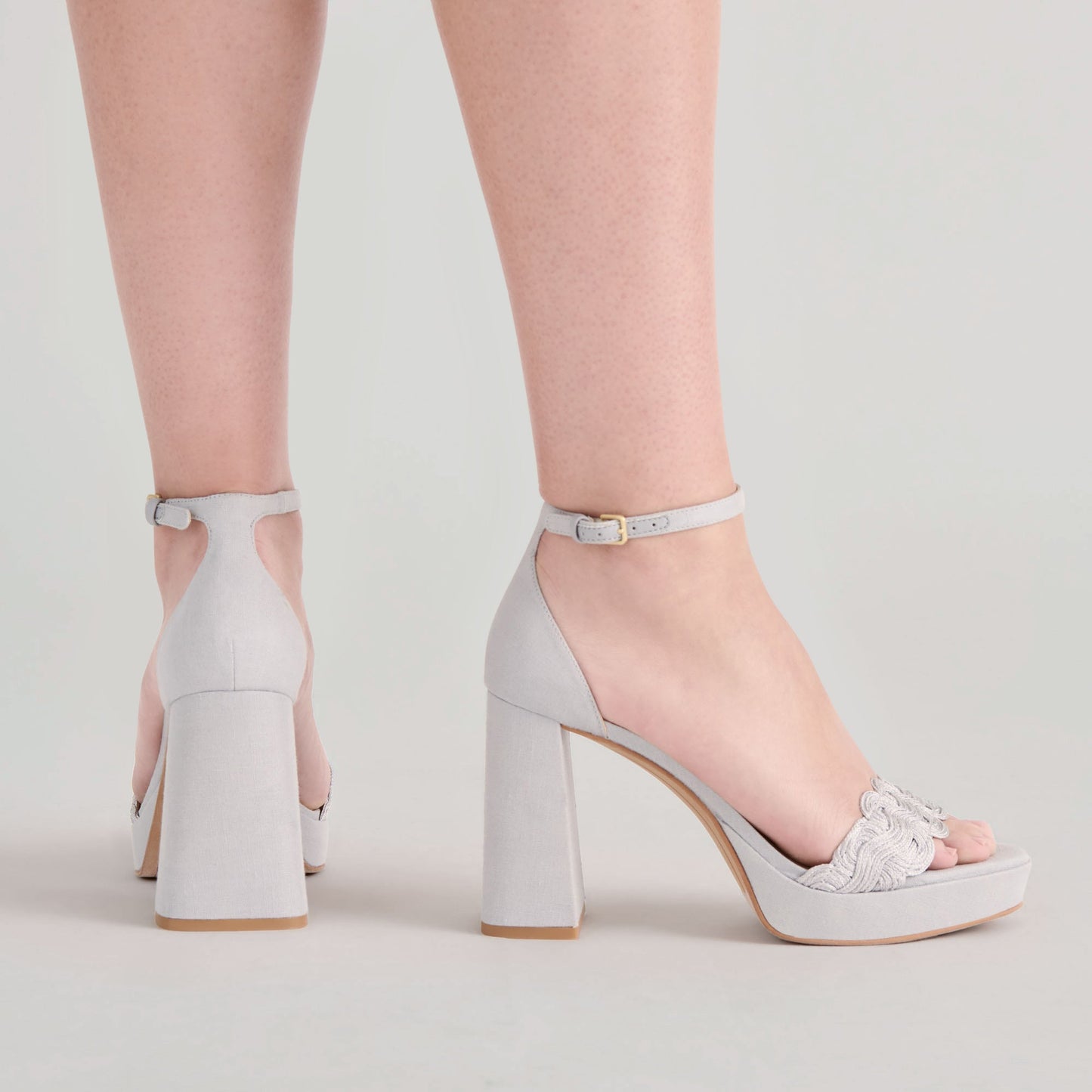 PELTIN HEELS GREY WOVEN RAFFIA
 – Dolce Vita Dolce Vita Discount