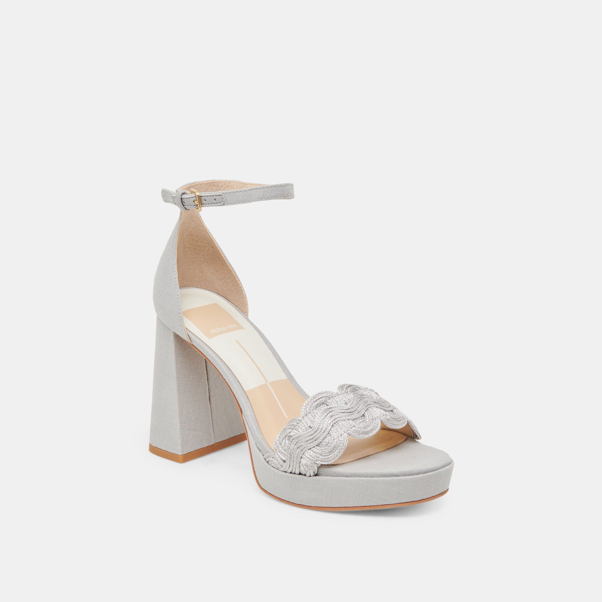 PELTIN HEELS GREY WOVEN RAFFIA
 – Dolce Vita Dolce Vita Discount