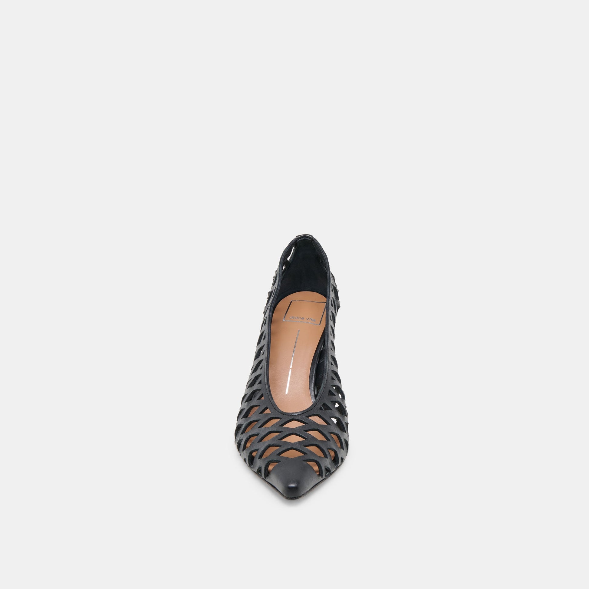 Tanya Black Woven Leather Heels Dolce Vita Sale