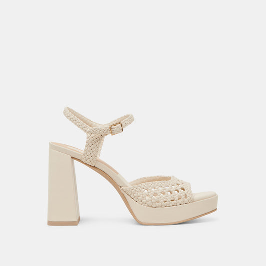 PEYTEN WIDE HEELS CREME WOVEN STELLA
 – Dolce Vita Dolce Vita Outlet