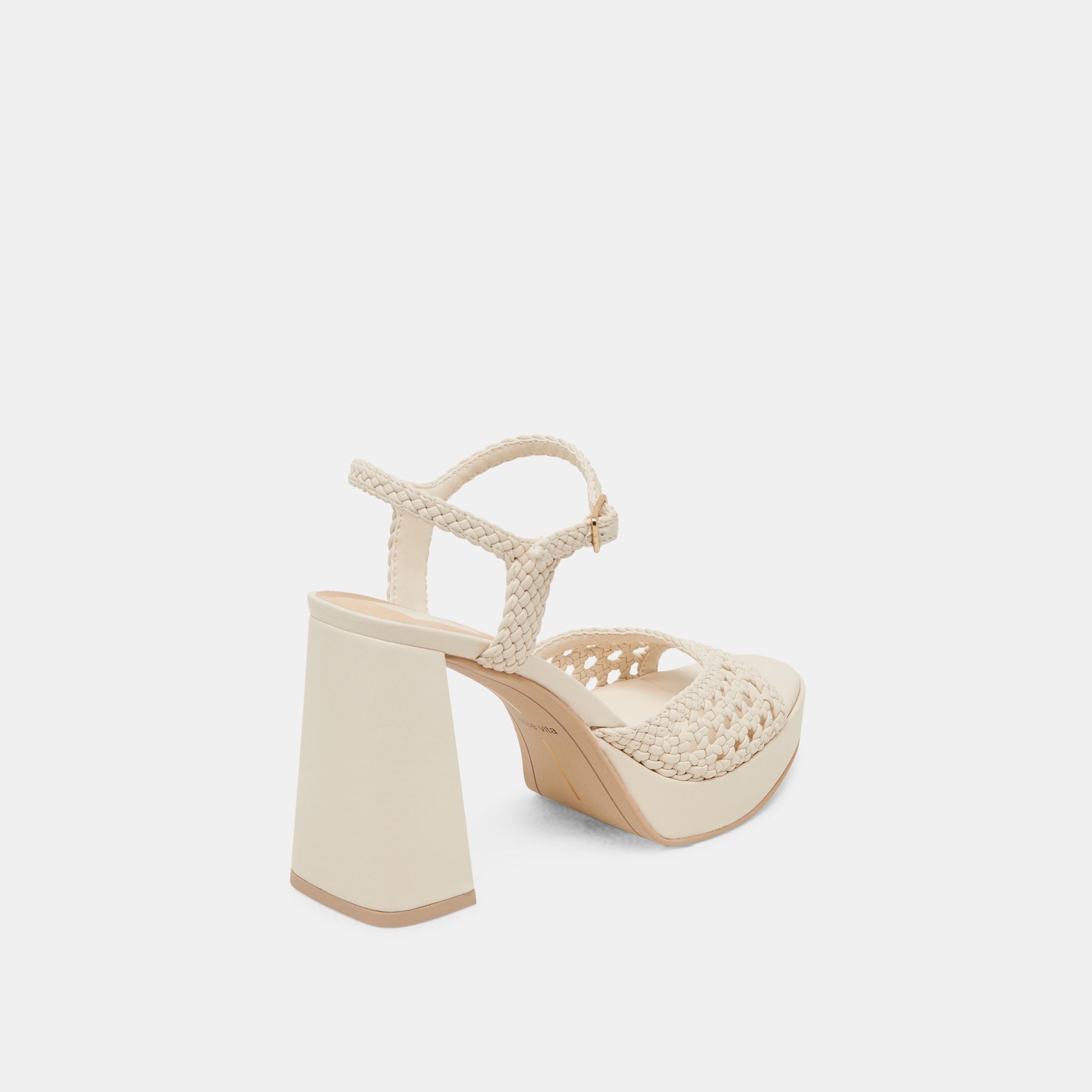 PEYTEN WIDE HEELS CREME WOVEN STELLA
 – Dolce Vita Dolce Vita Outlet