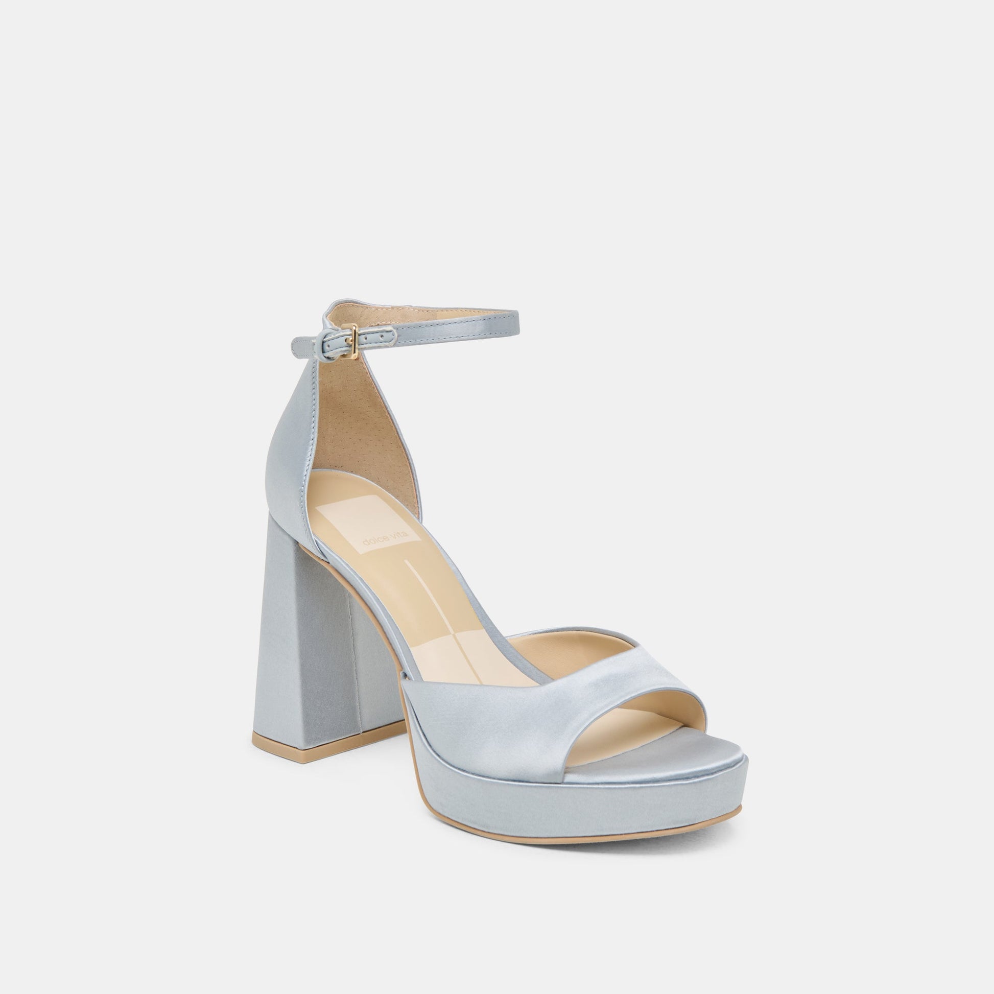 PANDRO HEELS LIGHT BLUE SATIN
 – Dolce Vita Dolce Vita For sale