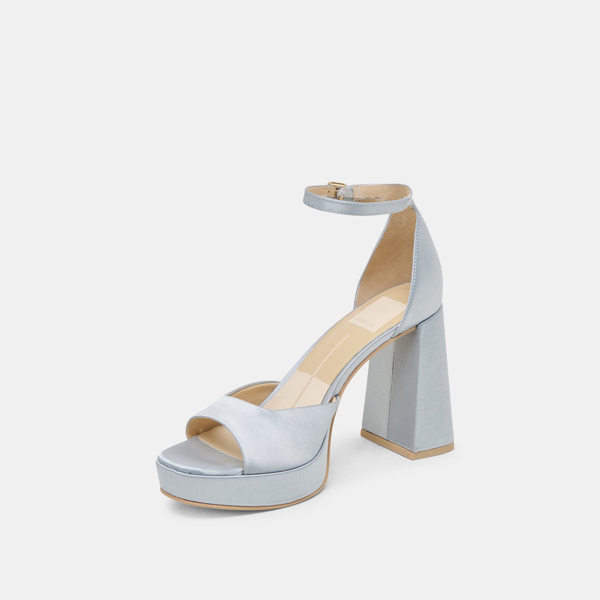 PANDRO HEELS LIGHT BLUE SATIN
 – Dolce Vita Dolce Vita For sale