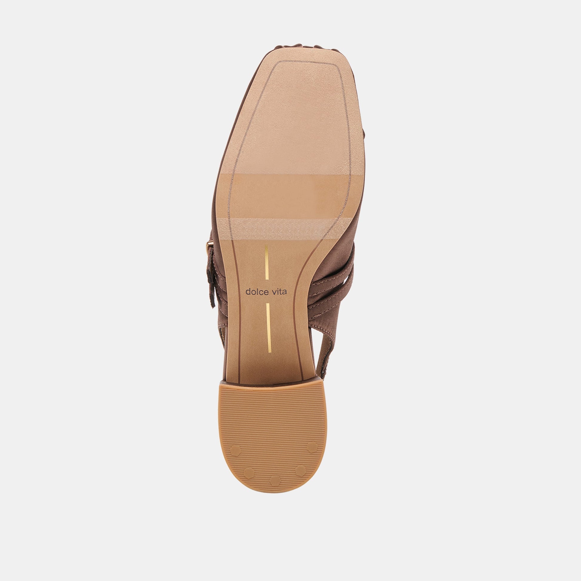 Loris Mahogany Satin Heels Dolce Vita New