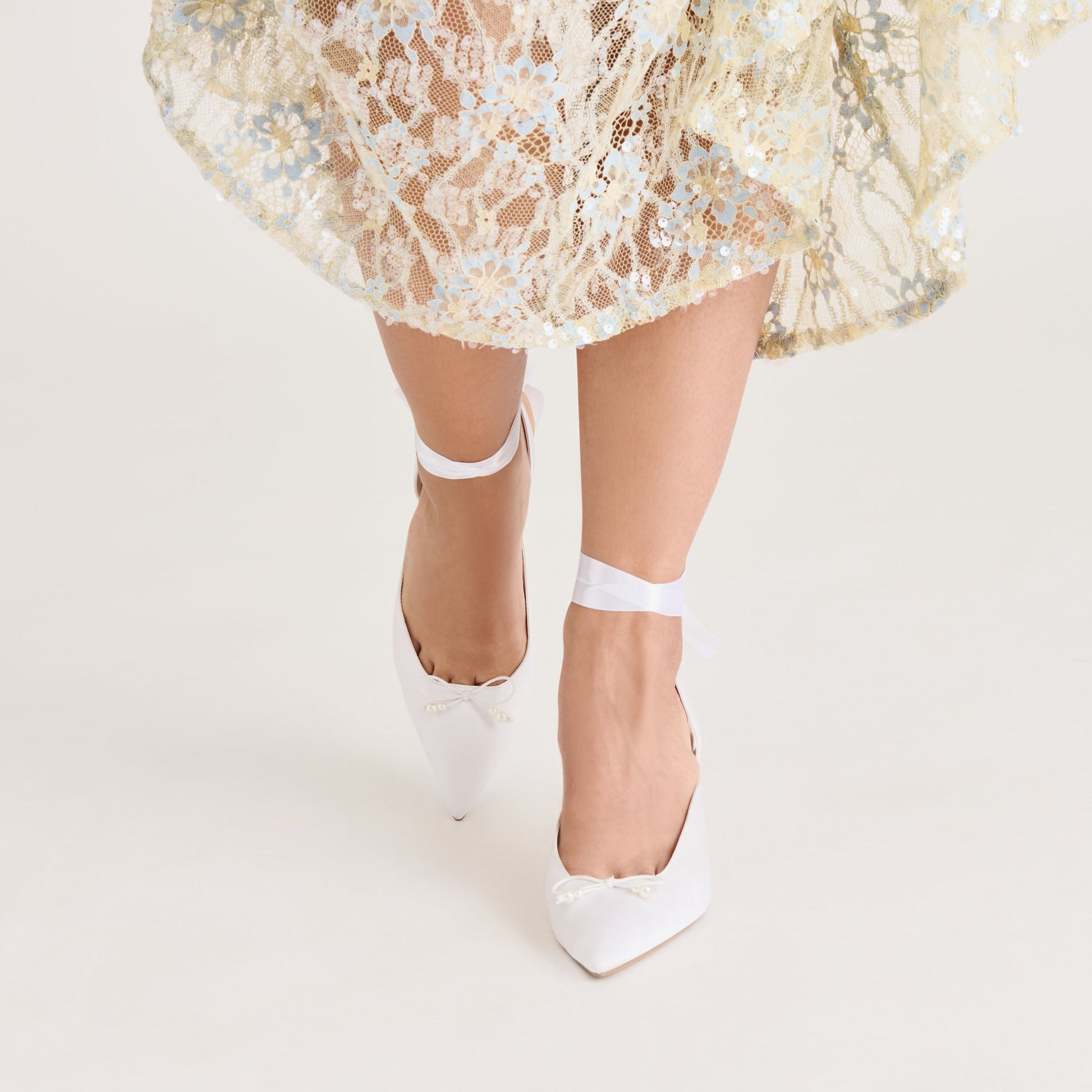 Efora True White Satin Heels Dolce Vita Online