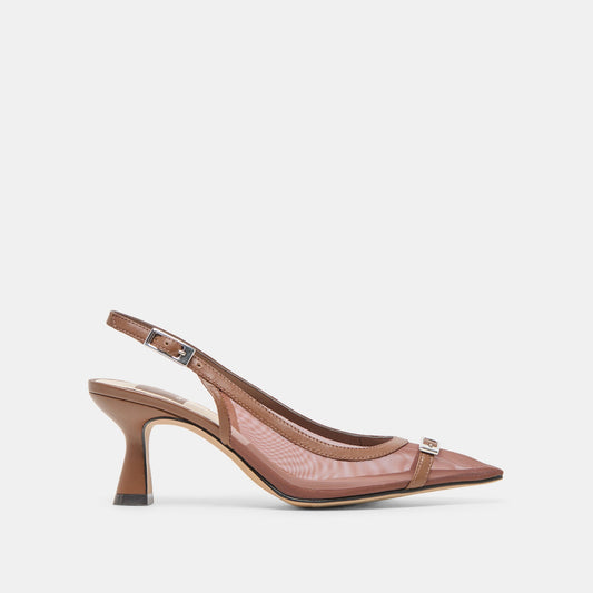 Lorine Espresso Mesh Heels Dolce Vita On sale