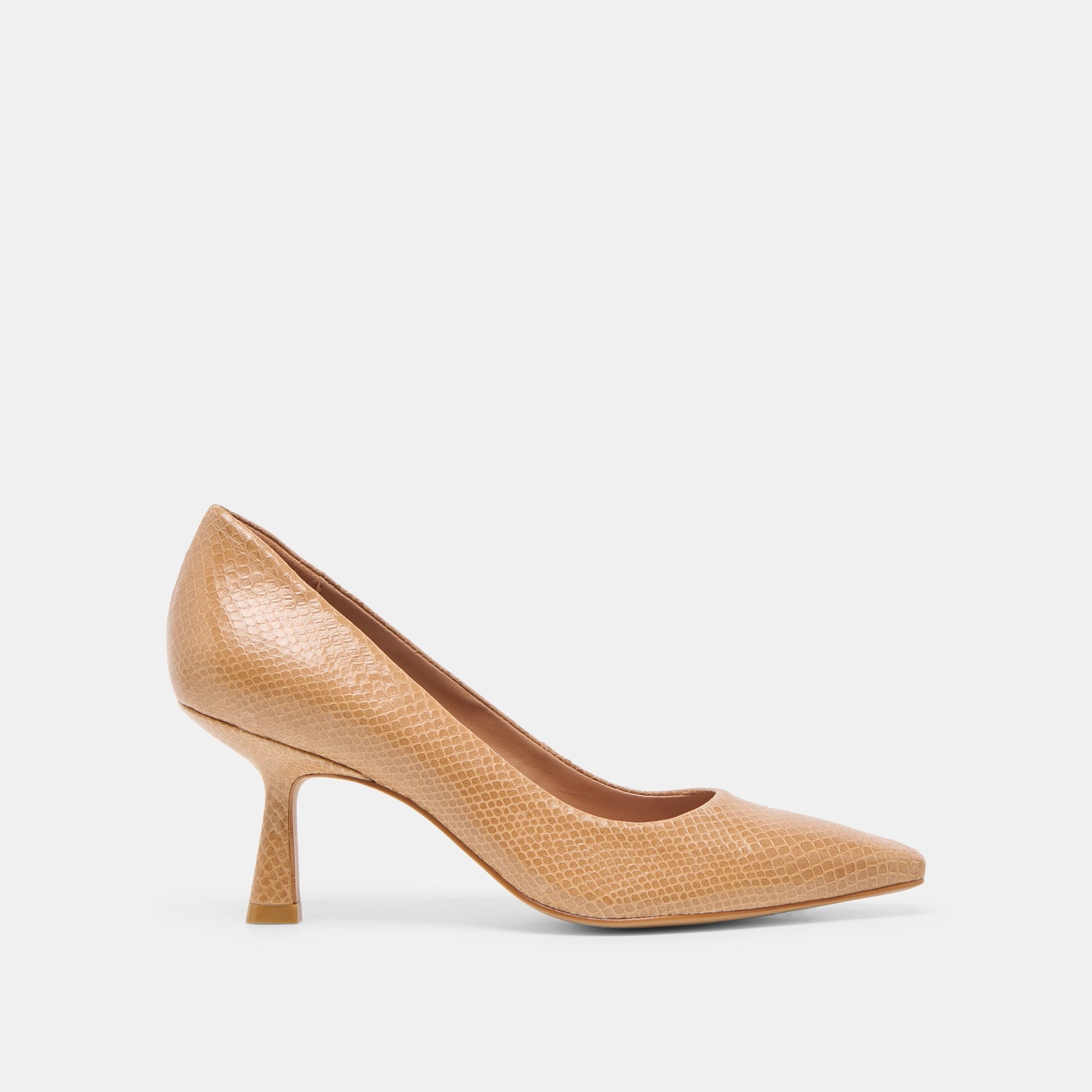 Briona Whiskey Embossed Leather Heels Dolce Vita Sale