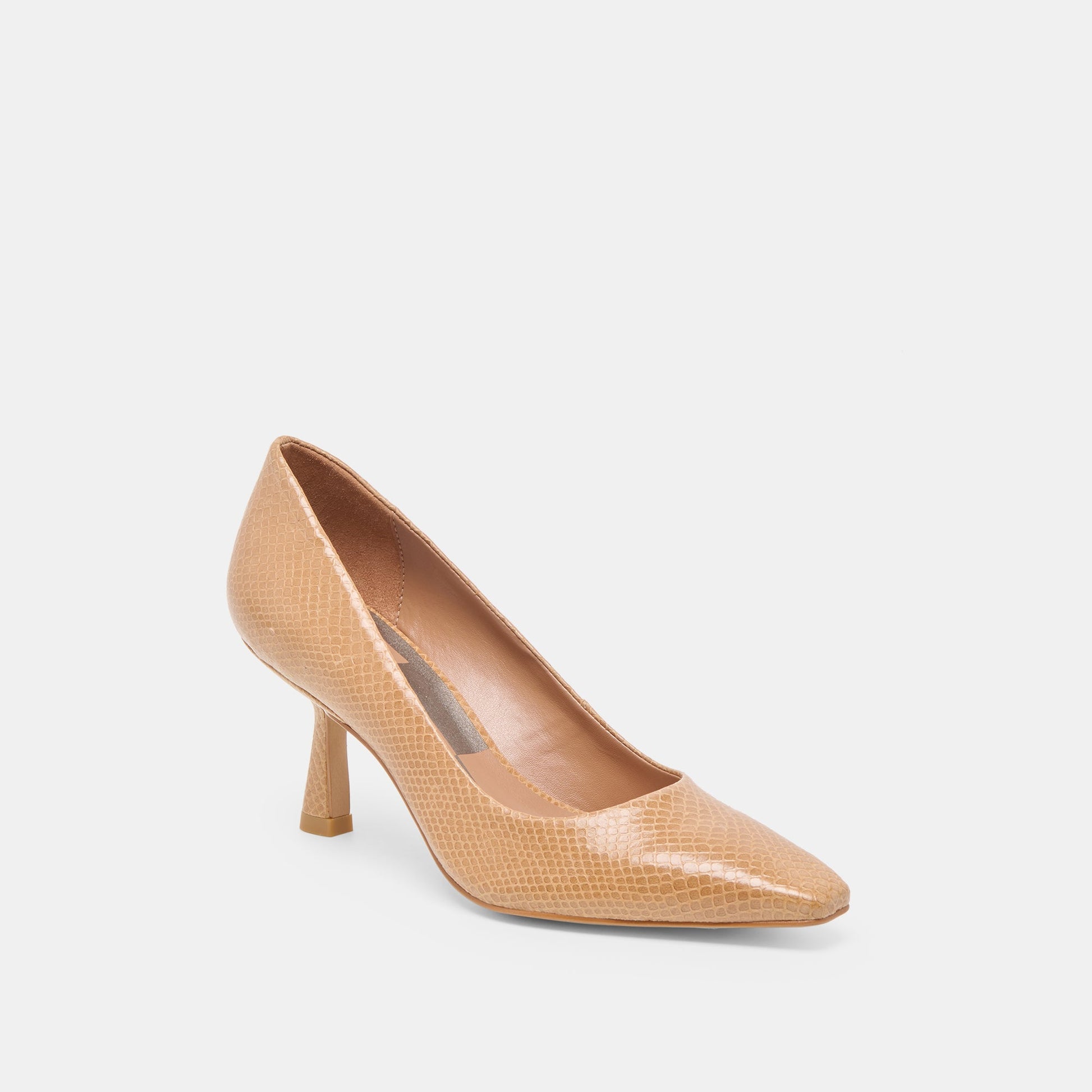 Briona Whiskey Embossed Leather Heels Dolce Vita Sale
