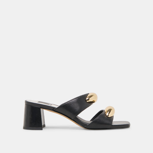 Barnet Black Leather Heels Dolce Vita Outlet