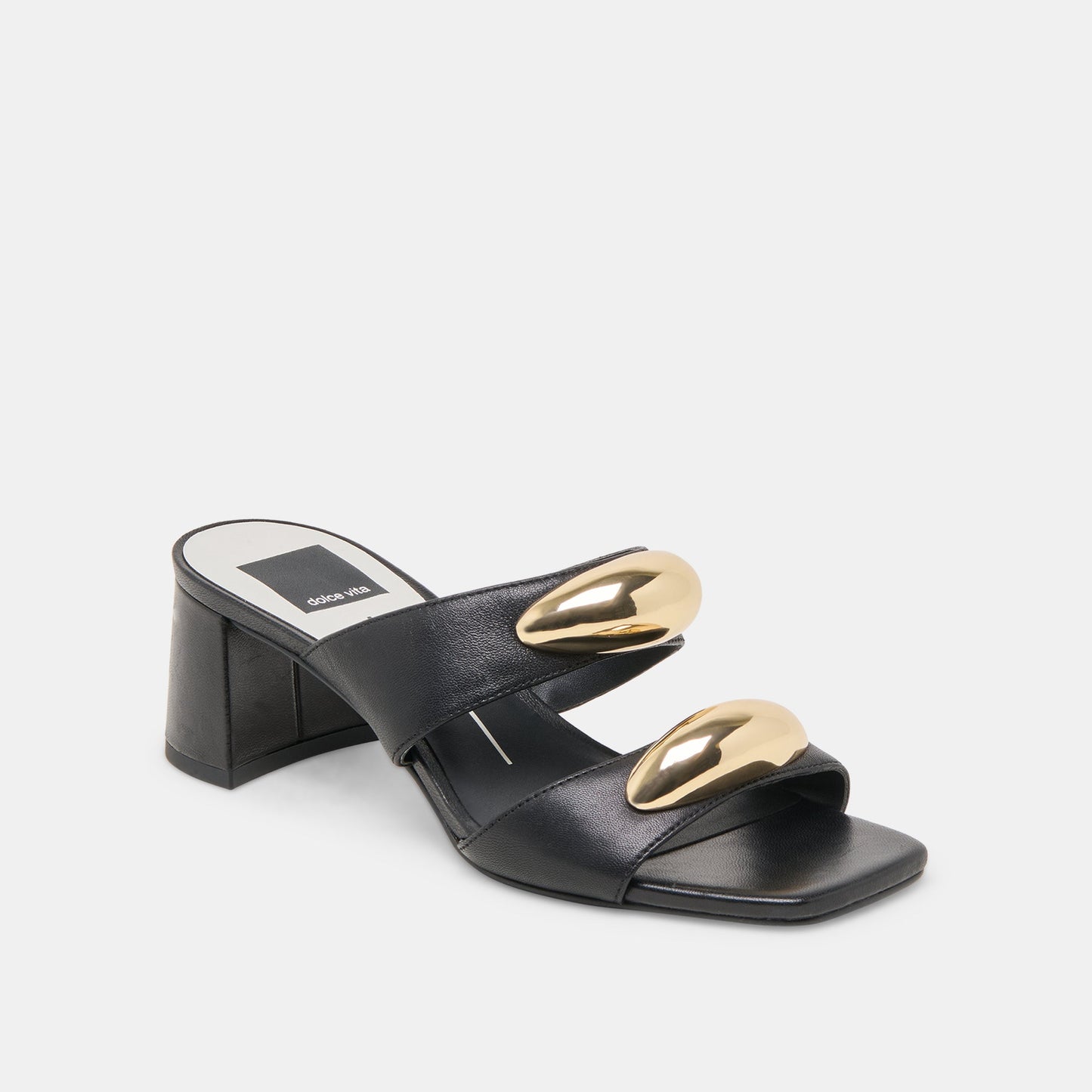 Barnet Black Leather Heels Dolce Vita Outlet