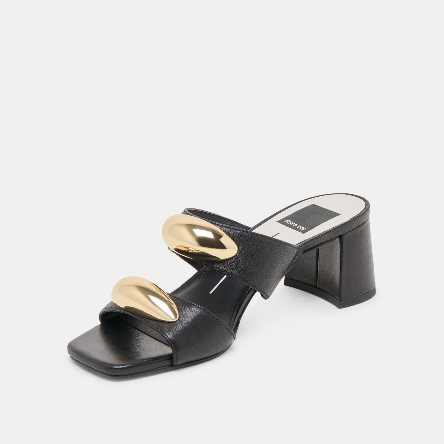 Barnet Black Leather Heels Dolce Vita Outlet