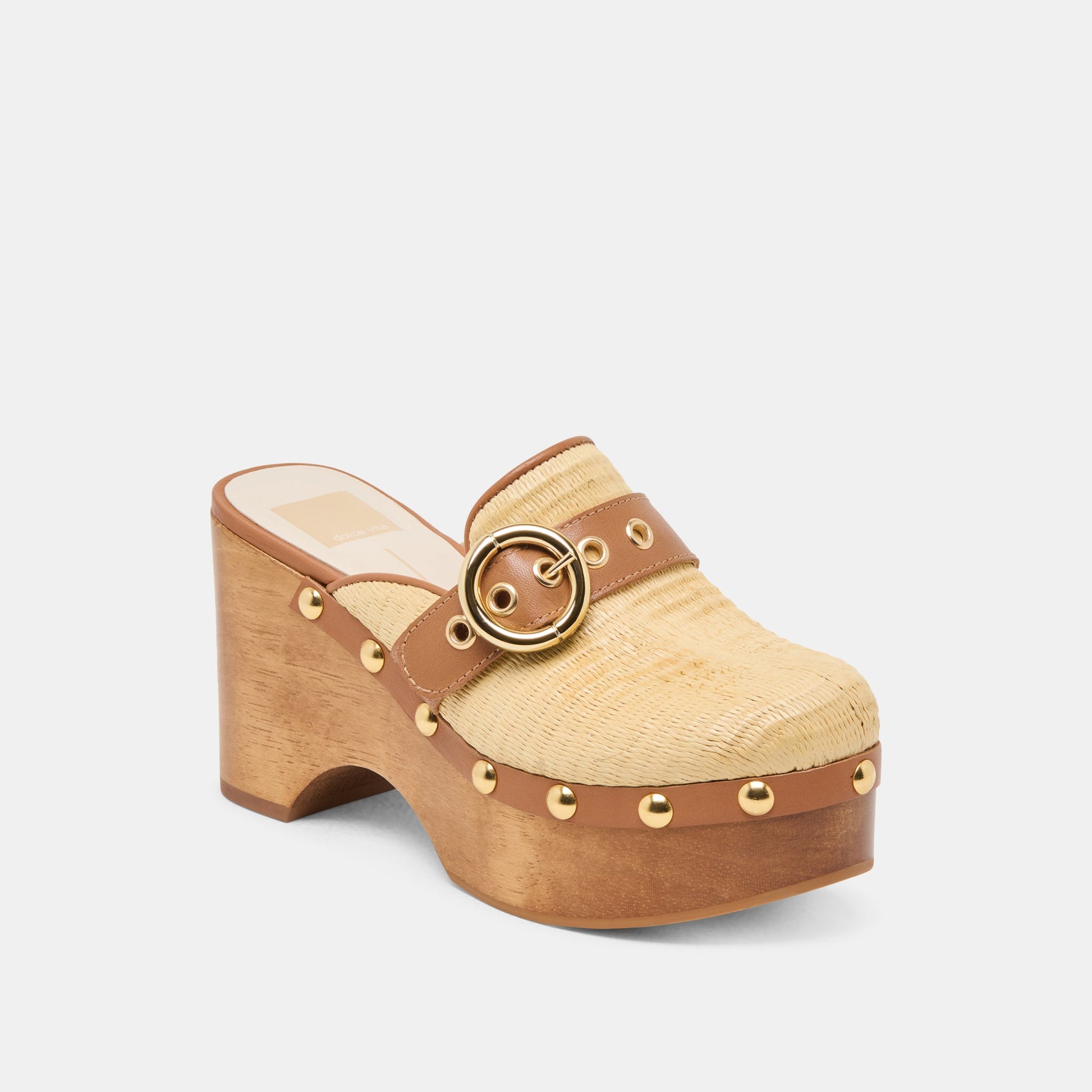 Debrah Lt Natural Raffia Clogs Dolce Vita For sale