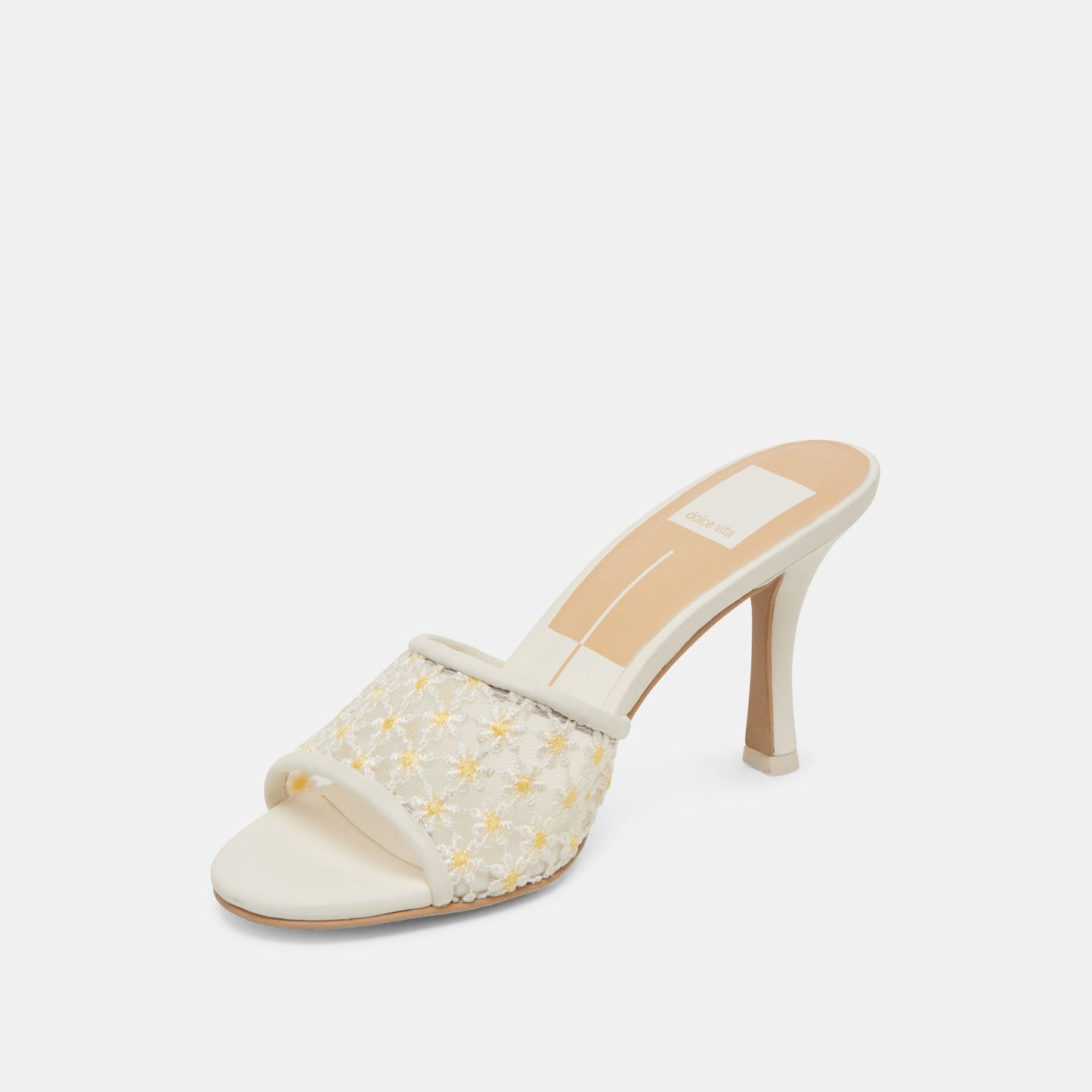 LAVENA FLORAL HEELS WHITE YELLOW FLORAL MESH
 – Dolce Vita Dolce Vita On sale