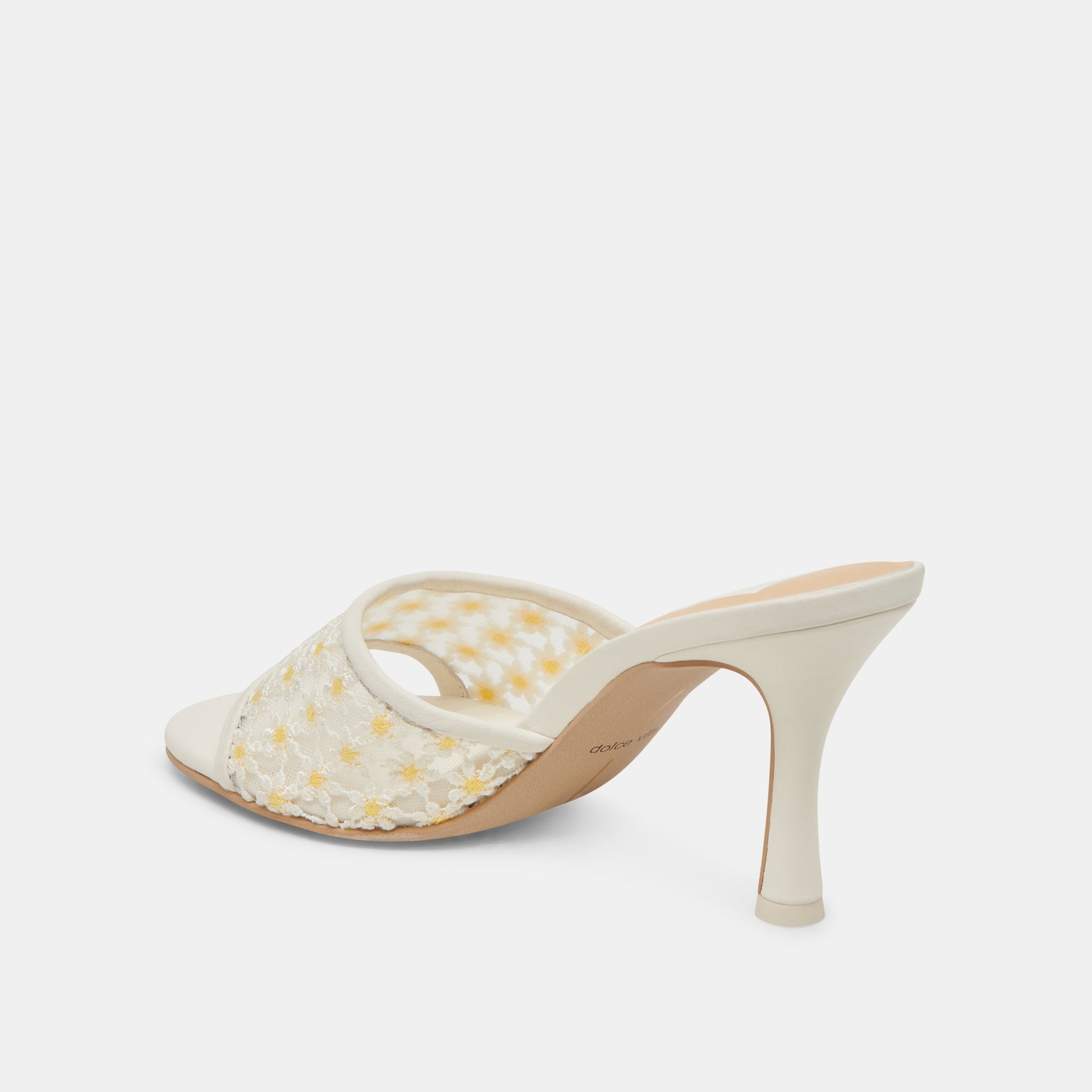 LAVENA FLORAL HEELS WHITE YELLOW FLORAL MESH
 – Dolce Vita Dolce Vita On sale