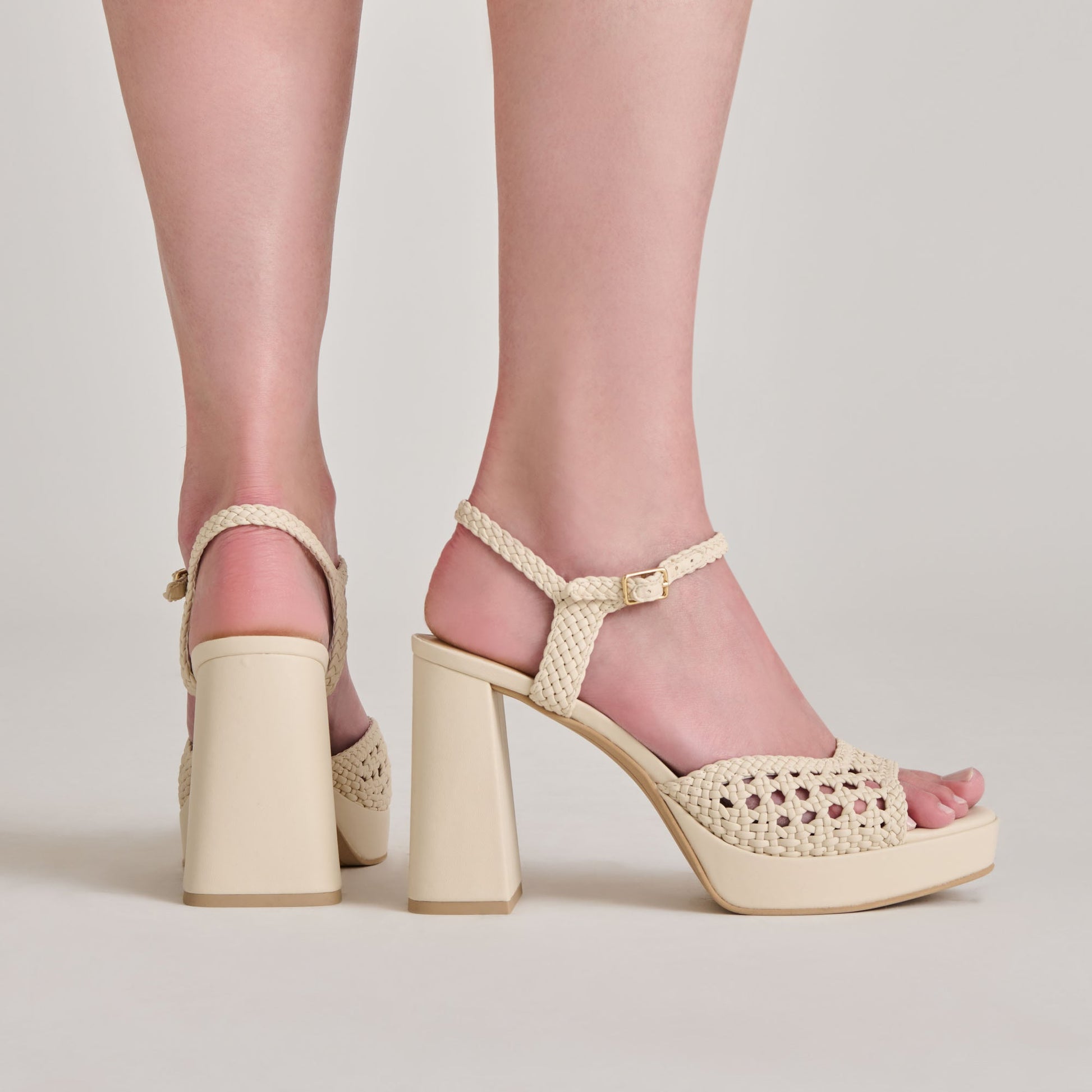 PEYTEN HEELS CREME WOVEN STELLA
 – Dolce Vita Dolce Vita Discount