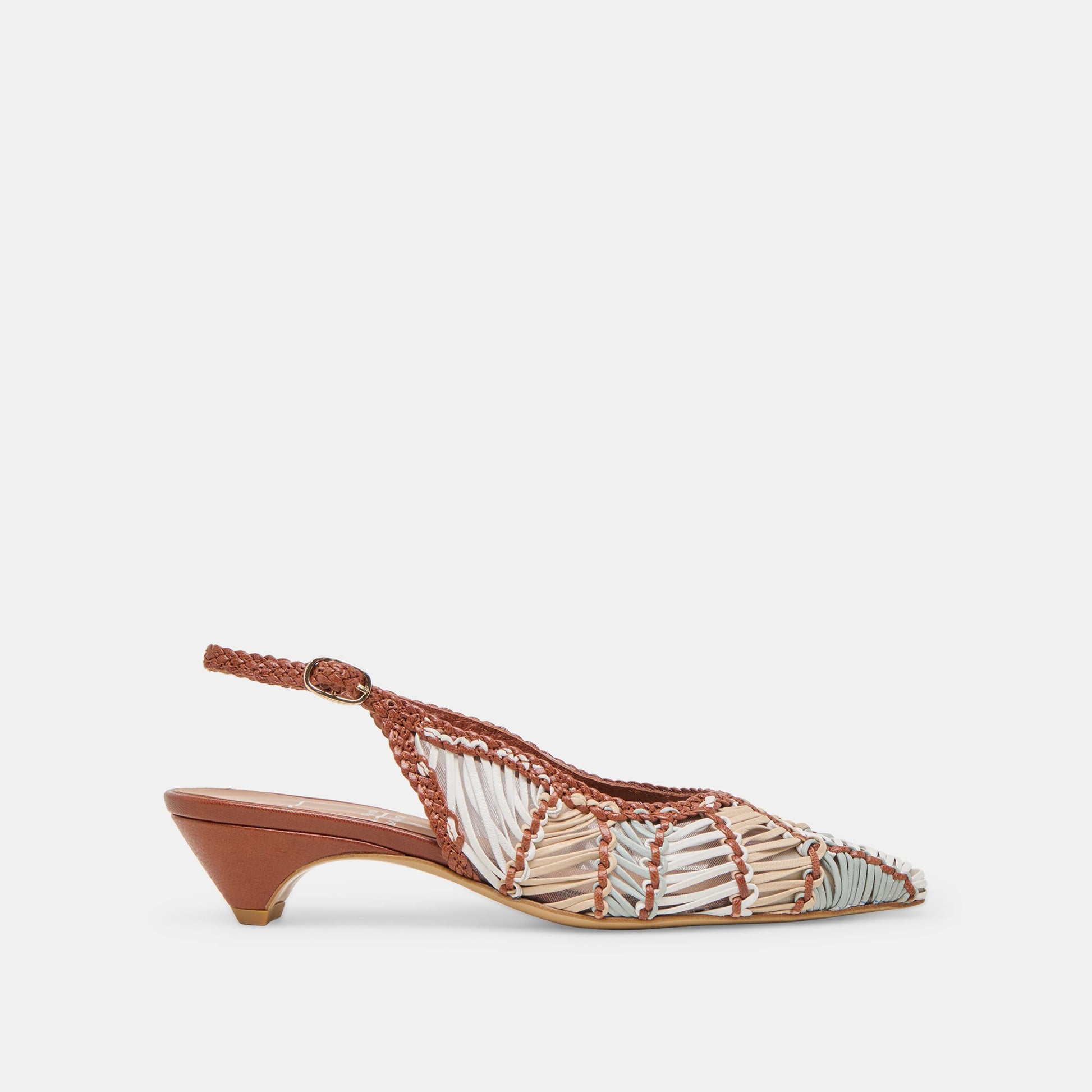 Dafney Tan Multi Woven Leather Heels Dolce Vita Online