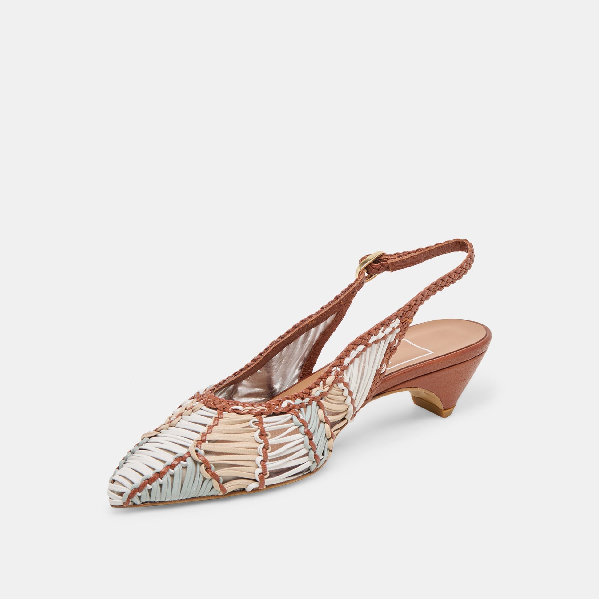 Dafney Tan Multi Woven Leather Heels Dolce Vita Online