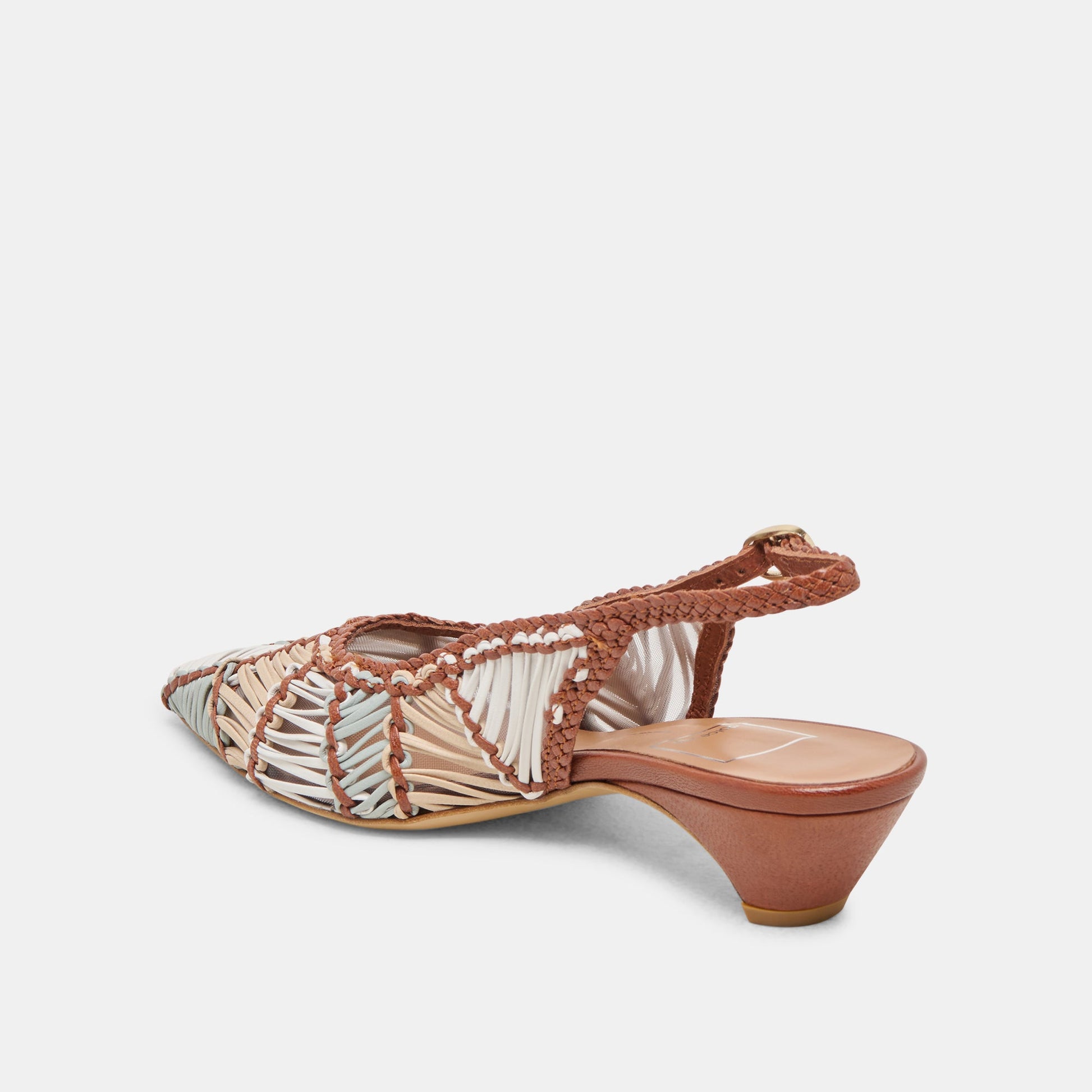 Dafney Tan Multi Woven Leather Heels Dolce Vita Online
